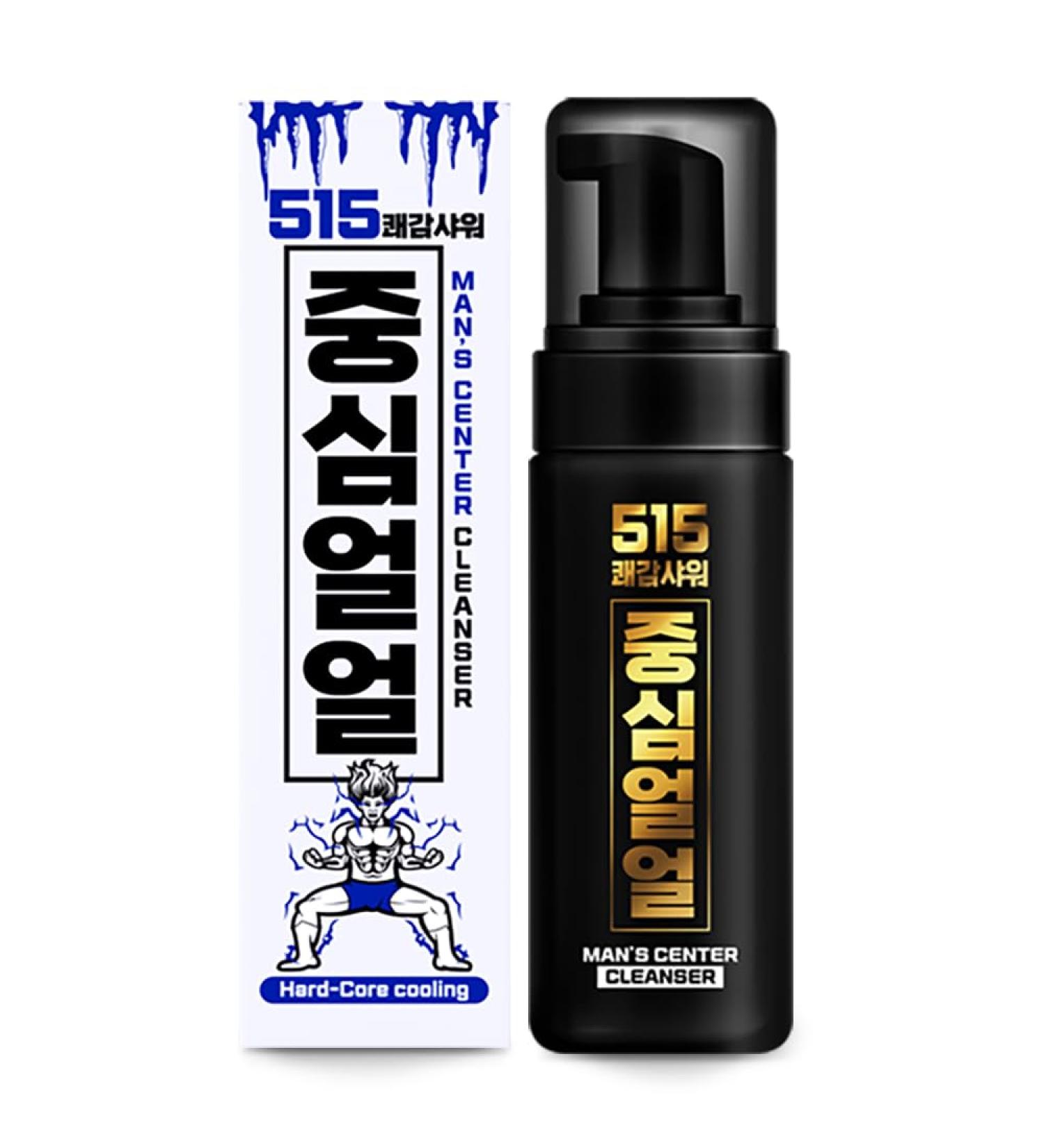 Center-shaped Joongsim Ulul 515 Mens Cleanser Cooling Menthol Intimate Remove Odor Hygiene Foam Body Wash 5.07 fl. oz - Buy Online on GoSupps.com