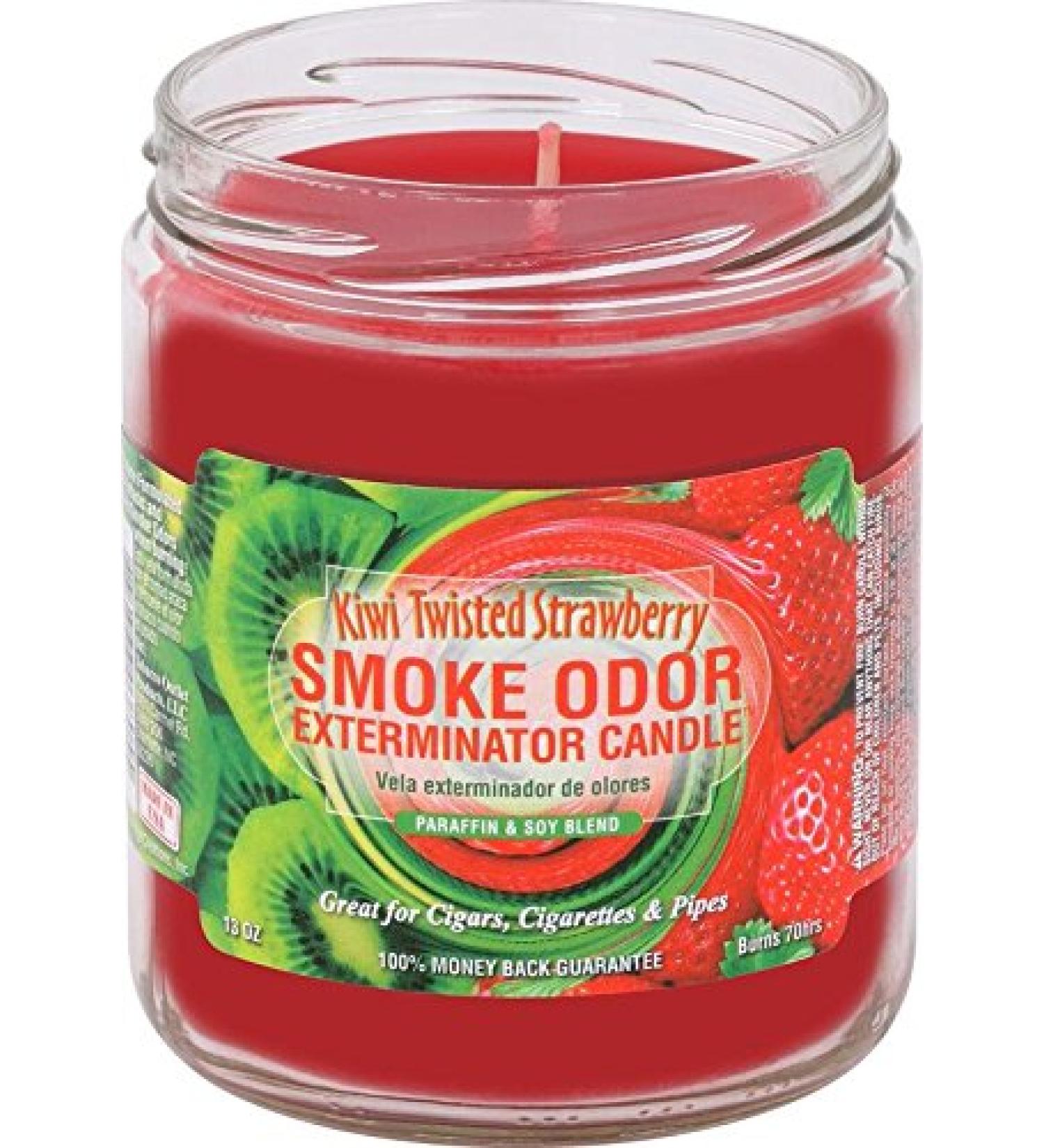 Smoke Odor Exterminator 13oz Jar Candle Kiwi Twisted Strawberry