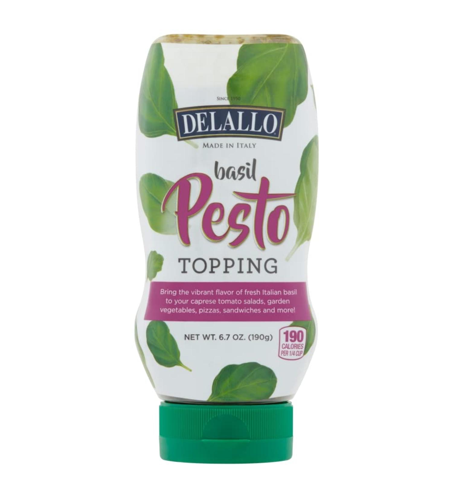 DeLallo Basil Pesto Topping Squeeze Bottle 6.7oz 2-Pack - Buy Online Now! - Buy Online on GoSupps.com