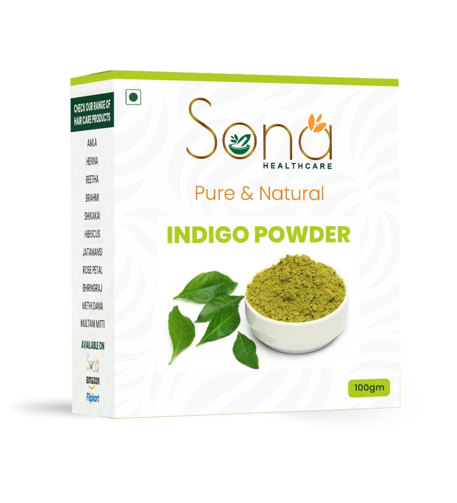 Poudre de feuilles d'indigo (100 g) - Buy Online on GoSupps.com