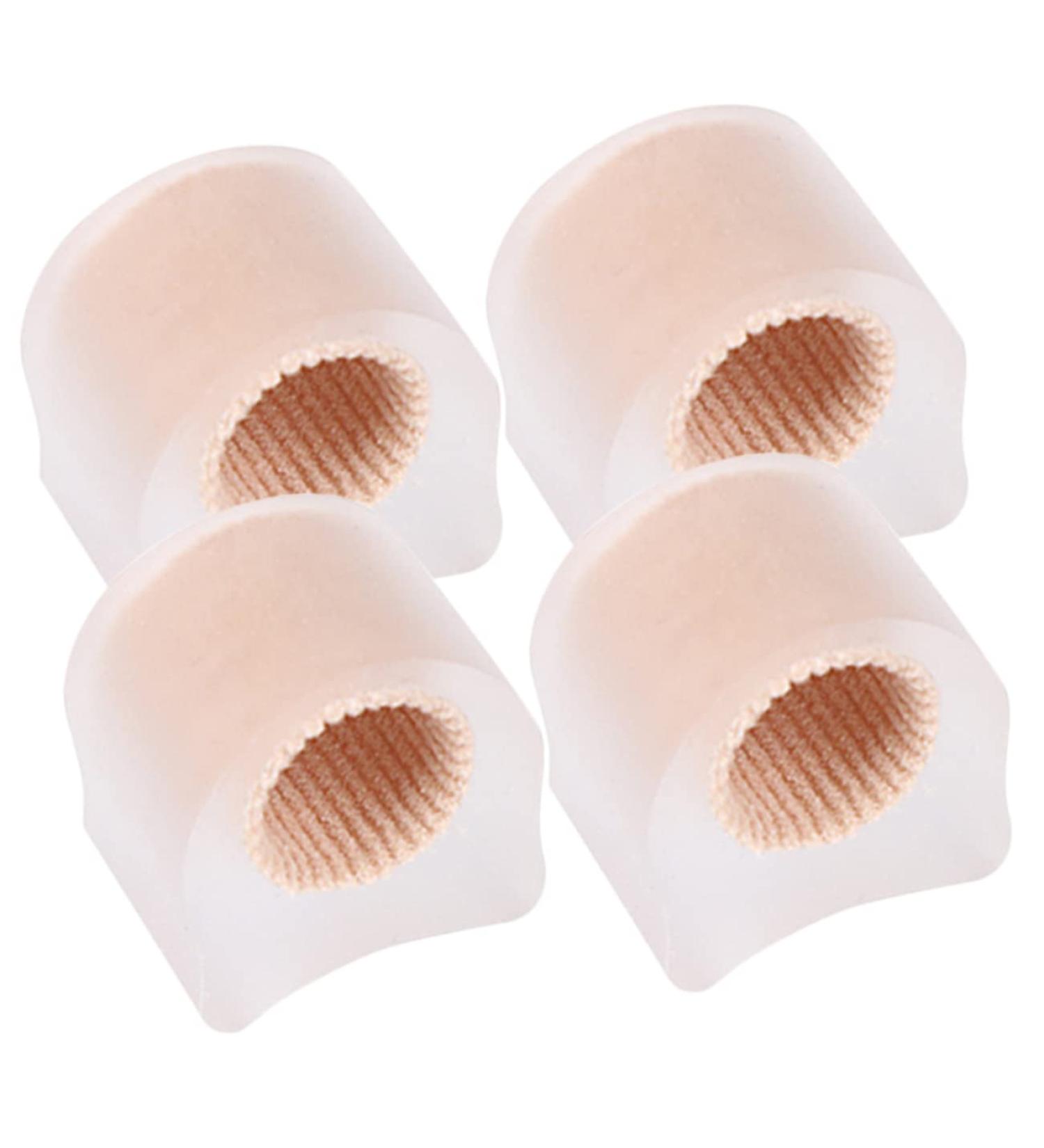 Healifty Bunion Toe Separators 2 Pairs | Silicone Sleeves Thumb Protector for Men | Bunion Guard Shield | Gel Toe Spacers | Yoga Foot Separators | 2.7x2.2cm - Buy Online on GoSupps.com