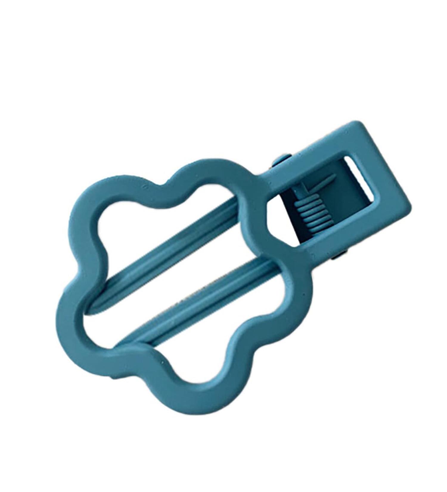 Elegant Matte Duckbill Barrette Trendy Metal Hairpin with Flower Design for Girls - Buy Online on GoSupps.com