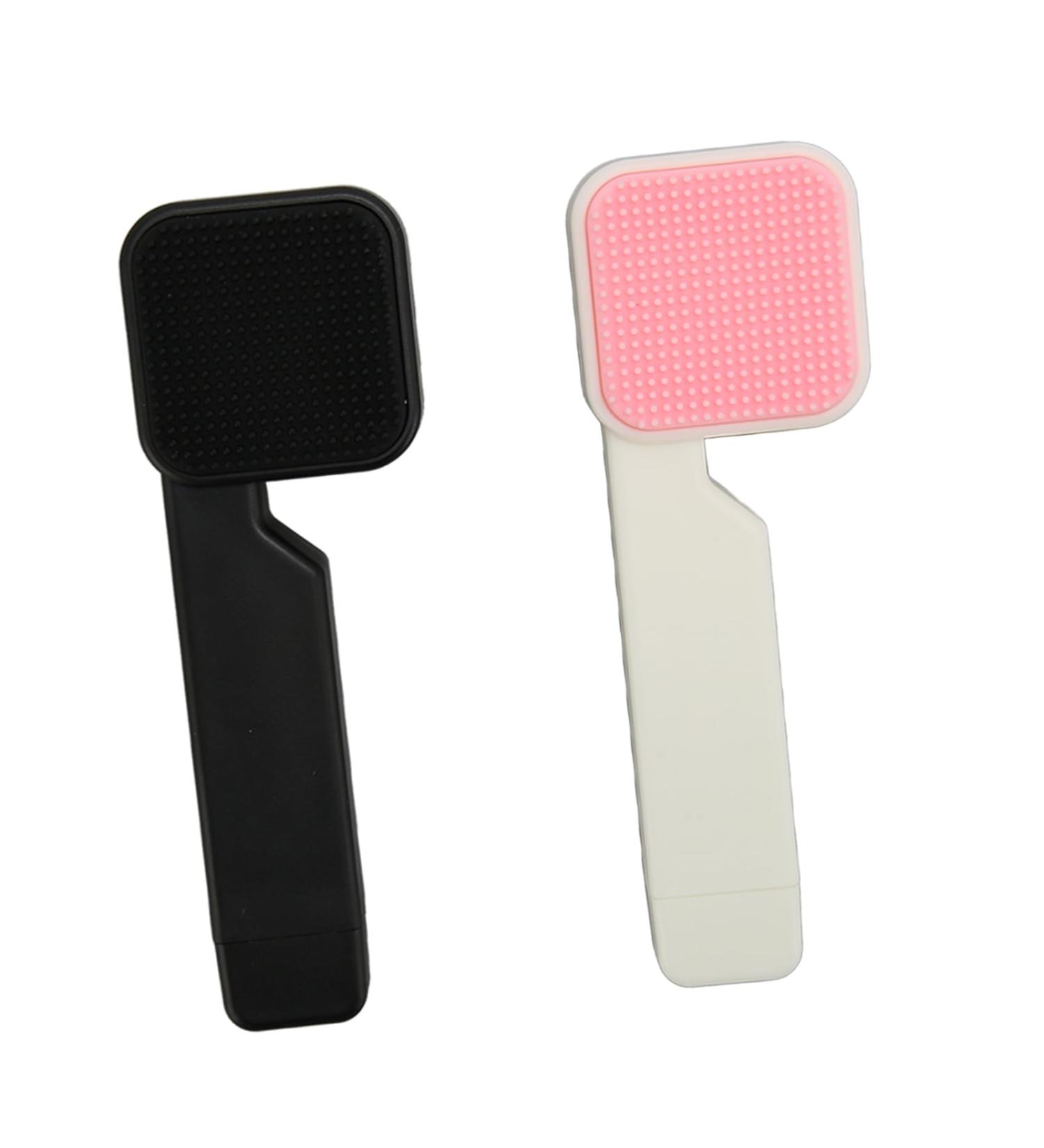 Facial Brush Soft Bristles Easy to Use Ergonomic Long Handle Manual Comfortable 2 Pieces DoubleSided Facial Scrubber Boosts Circulation for Home - Buy Online on GoSupps.com