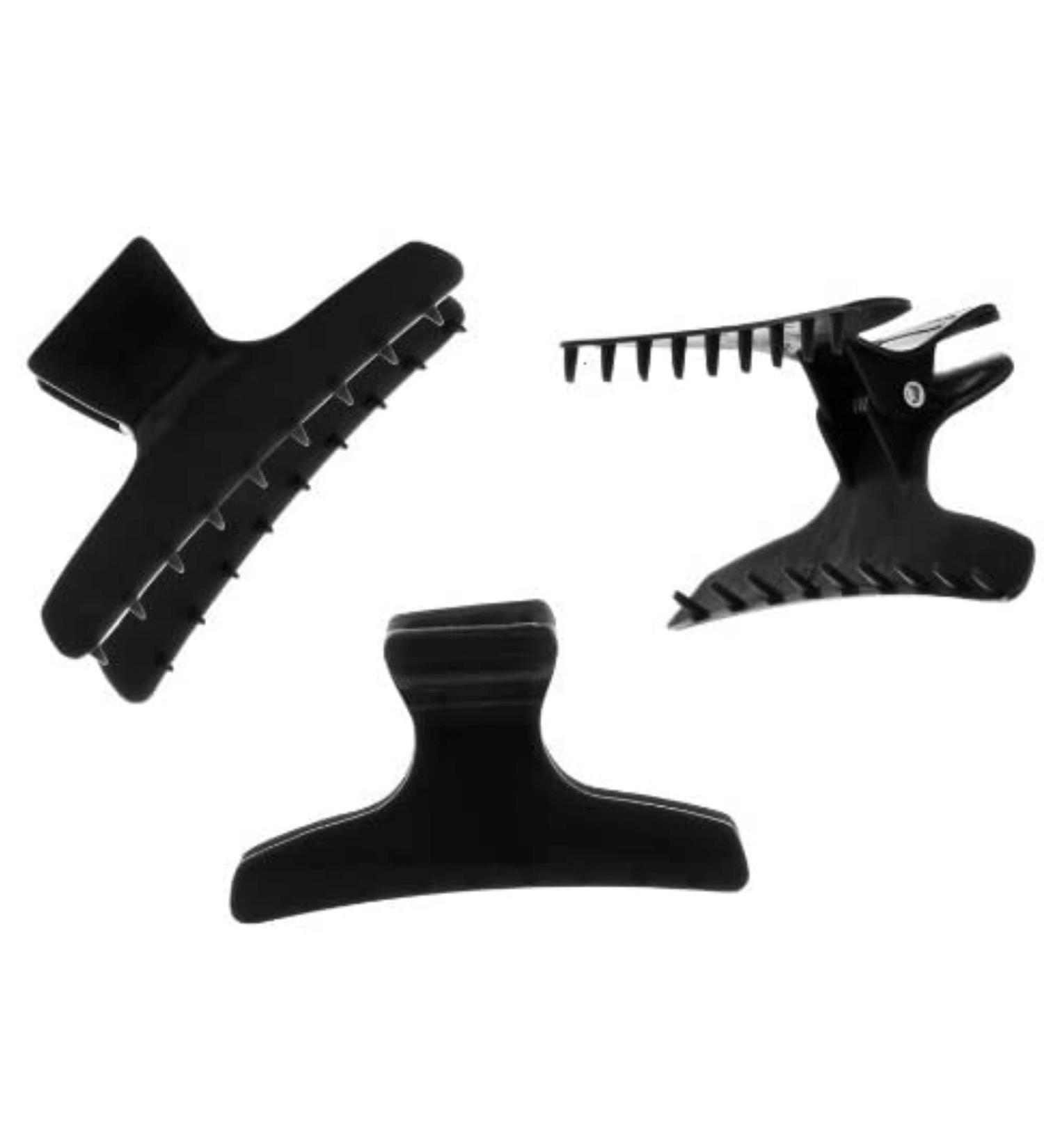Head Jog 12 Pack Butterfly Hair Clips Accessories for Sectioning and Styling. Hair Clamps for Women and Men (Black) - Buy Online on GoSupps.com