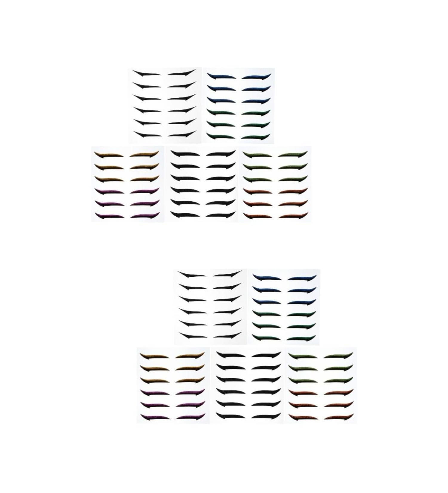 HAPINARY 72 Pairs Glitter Eyeliner Eye Makeup Tools Eyelid Transfer Tape Transfers Eyeliner Instant Sticker - Buy Online on GoSupps.com