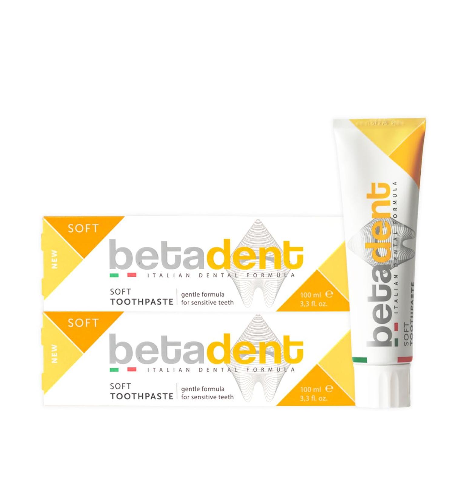 Betadent Set for Sensitive Teeth - 2x100ml with Aloe Vera & Tea Tree Oil | Soothes Gums & Fights Infections - Ideal for Sensitive Teeth - Buy Online on GoSupps.com