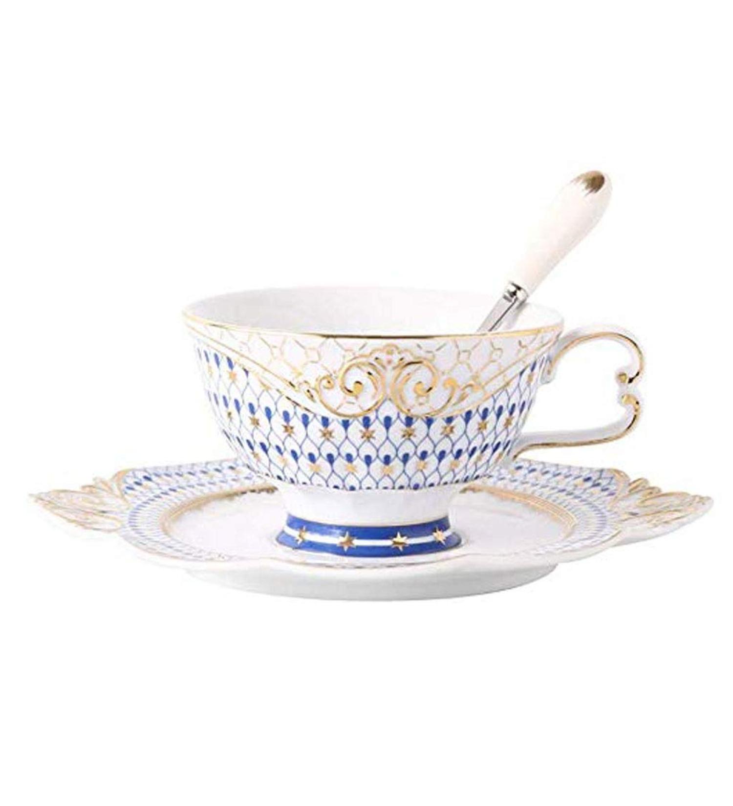 Coffee Cup Ceramic Relief Vintage and Saucer Cup Breakfast Kitchen Home Office Timpani (Color : B) - Buy Online on GoSupps.com