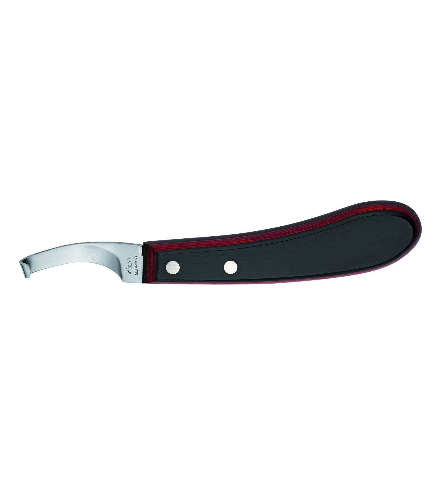 F.DICK hoof knife Champion-Curved (Curved right-short-narrow handle laminated wood carbon steel blade: 65 mm) 62462100