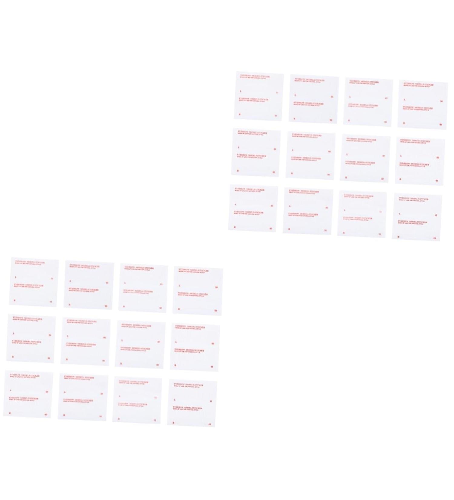 POPETPOP 144 Pcs Eyebrow Stickers Women s Suits Eyebrow Shaper Eyebrow Makeup Stencil Miss Measuring Ruler - Buy Online on GoSupps.com