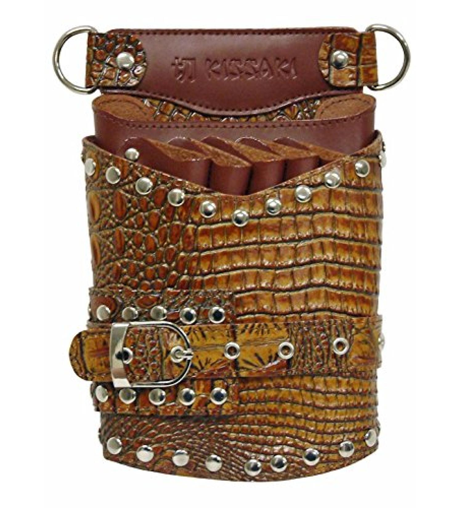 Reptile Style Genuine Leather Hair Scissors Holster - Stylish Tool Pouch for Hairstylists & Cosmetologists - Buy Online on GoSupps.com
