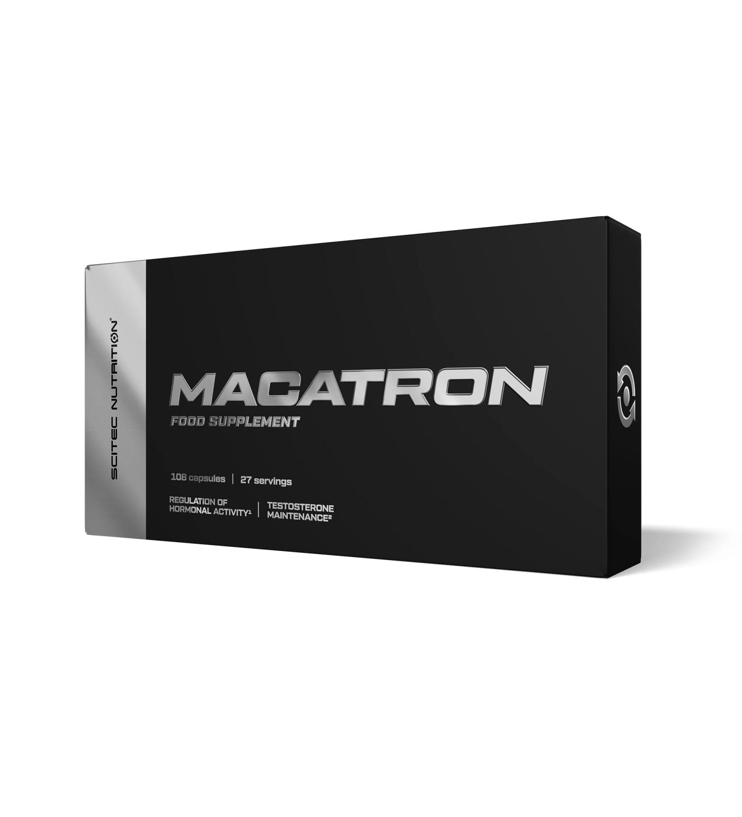 Scitec Nutrition MacTron - Hardcore Testosterone & Estrogen Support - Boost Libido & Muscle Health with Maca Testofen & DAA - 180 Capsules - Buy Online on GoSupps.com
