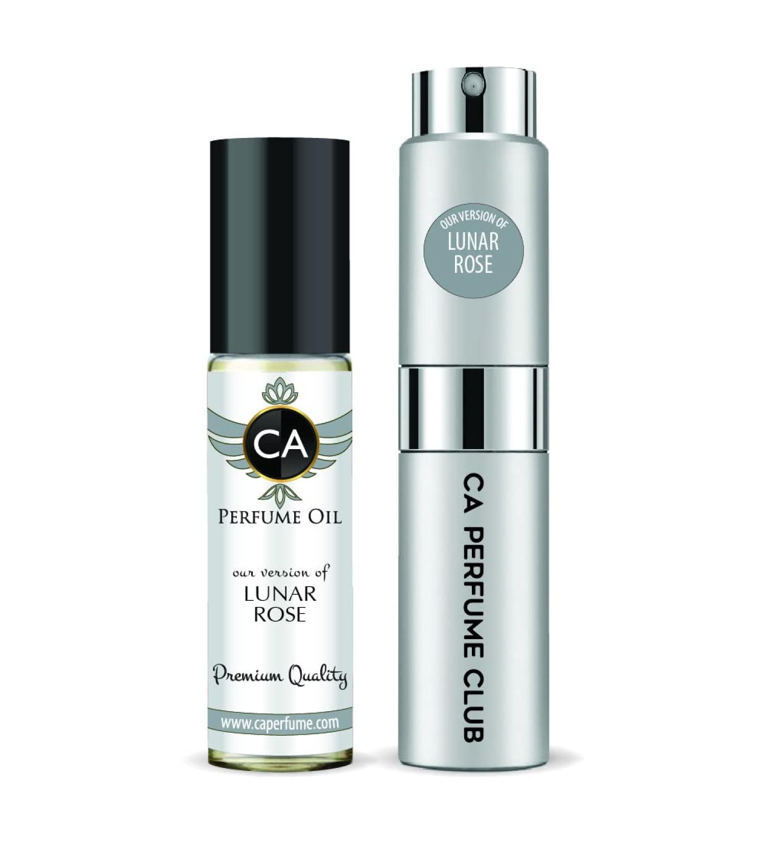 CA Perfume Duo Impression of Lunar Rose For Men Eau de Parfum Refillable Atomizer Sprayer + Fragrance Body Oil Long Lasting Sample Travel Size Roll-On Bottle 0.27 Fl Oz+0.33 Fl Oz - Buy Online on GoSupps.com