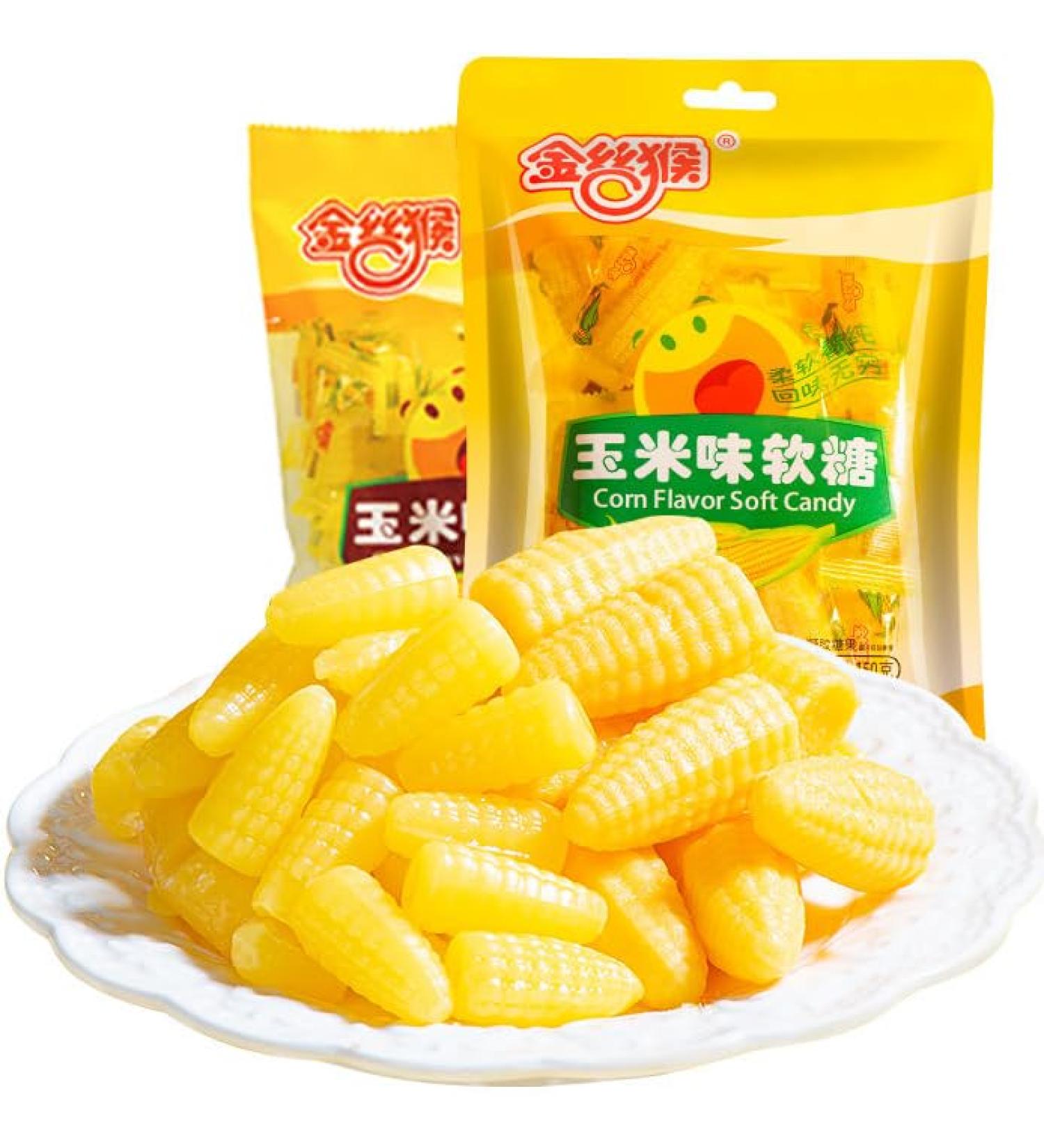Corn candy soft and hard candy mixed corn flavor Instant candy old-fashioned fruit candy delicious snack gifts fruit candy candy (soft sweets 150g 2 bags) soft sweets 150g 2 bags - Buy Online on GoSupps.com