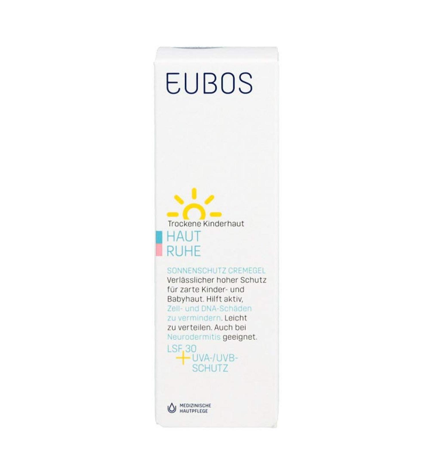 Eubos Children's Skin Calm Sunscreen Gel SPF 30+ UVA | 50 ml - Gentle Protection for Kids - Buy Online on GoSupps.com