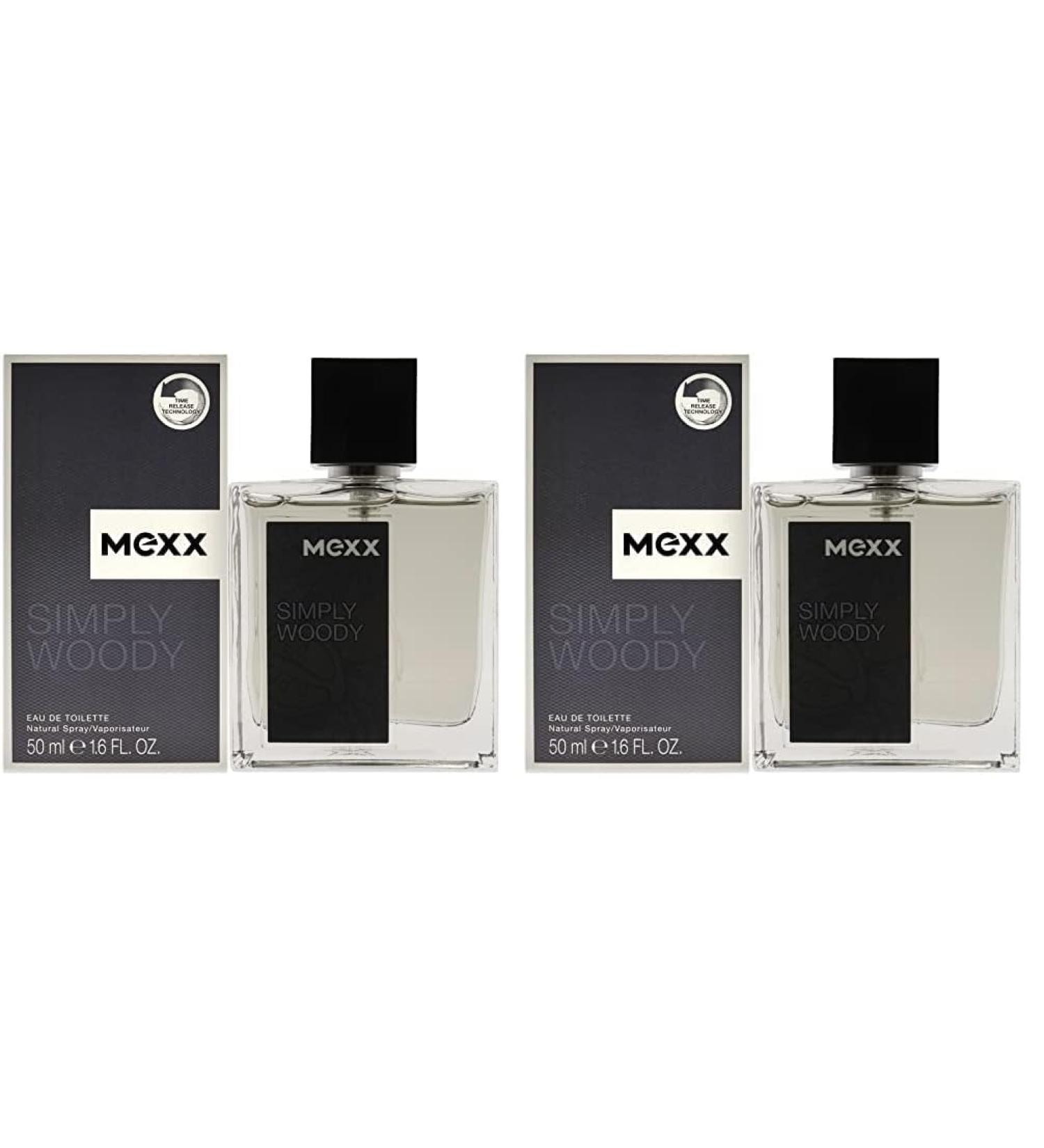 Mexx Simply Woody Eau de Toilette Spray 1.6 Fl Oz (Pack of 2) - Buy Online on GoSupps.com