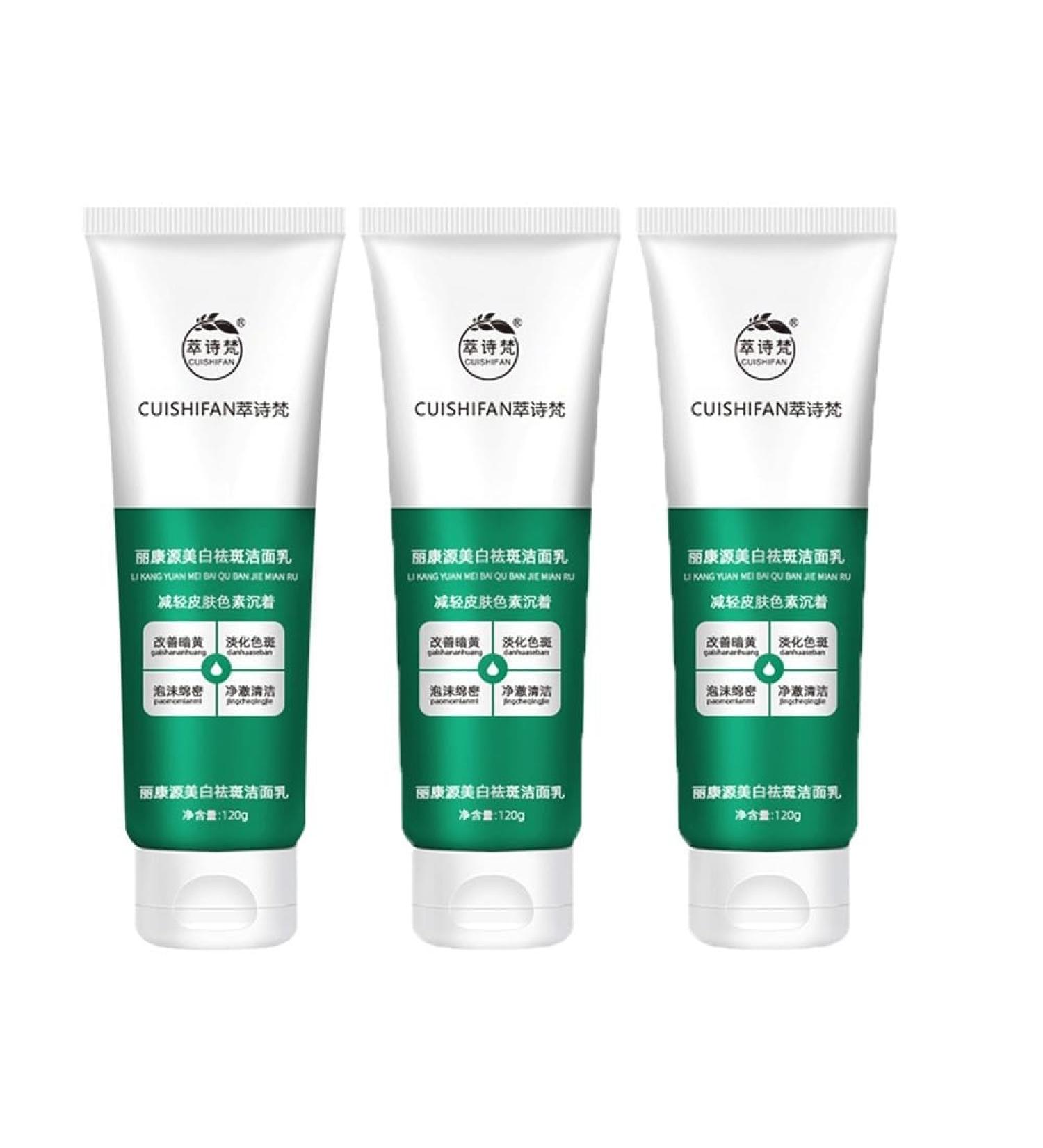 WHITENING and Freckle-Removing Facial Cleanser Refreshing Oil Control Freckle Removal and Nicotinamide Brightening Skin Tone (Color : 2PCS) - Buy Online on GoSupps.com