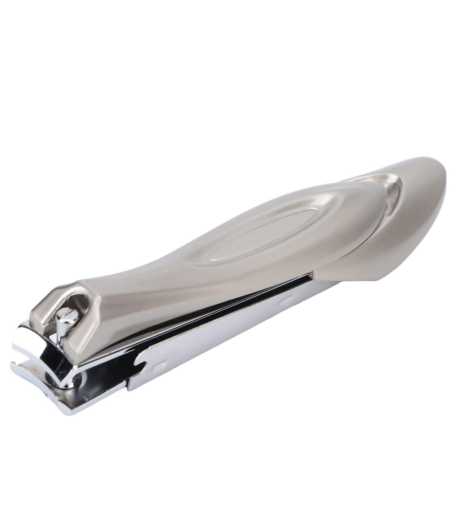 Nail Clipper Fingernail Cutter Scissors Stainless Steel Anti Splashing Tool with File - Buy Online on GoSupps.com