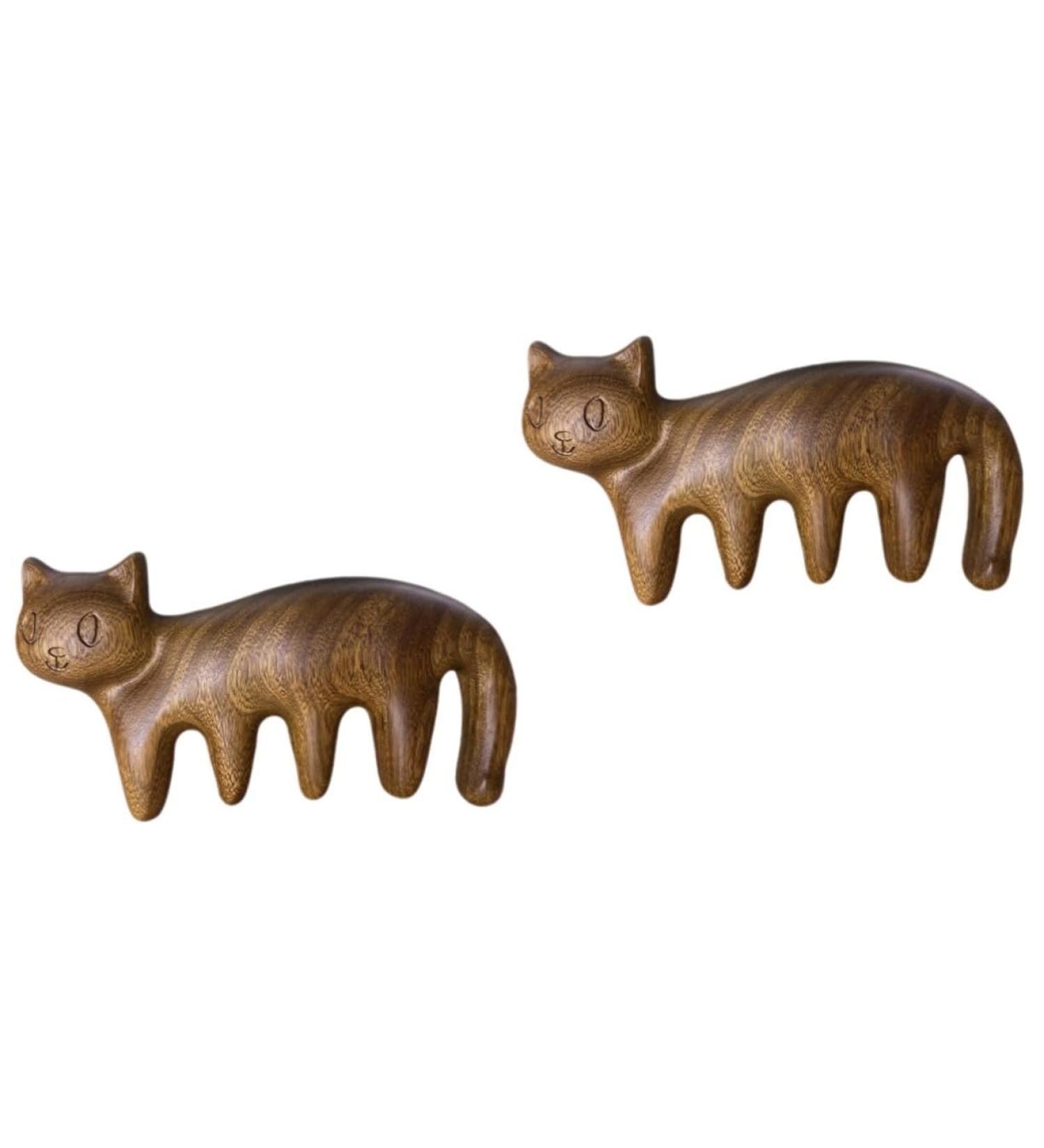 Frcolor 2-St ck K tchen Massagenkamm | Breitzahn-Haar-Massagekamm aus Sandelholz | Ideal f r Kopfhautmassage & ganzk rperliche Anwendung | Perfekt f r Reisen - Buy Online on GoSupps.com