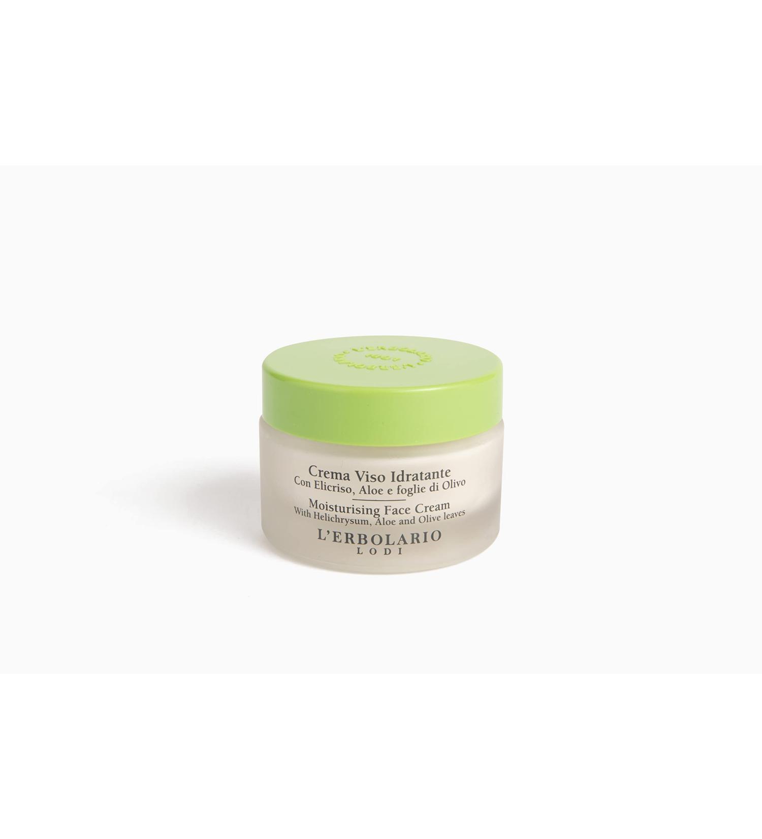 L'Erbolario Moisturising Cream with Helichrysum & Aloe Vera - 50ml | Hydrating Skincare for All Skin Types - International Shipping Available - Buy Online on GoSupps.com
