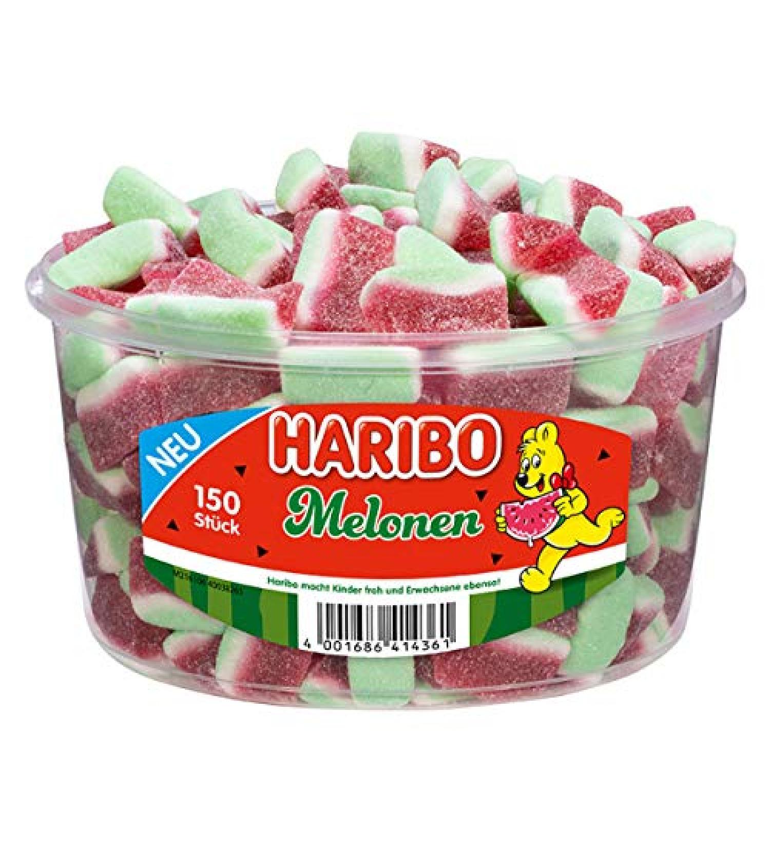 Haribo Melon 1 pack (1 x 1.05 kg can) Watermelon 1.05 kg (1 pack)