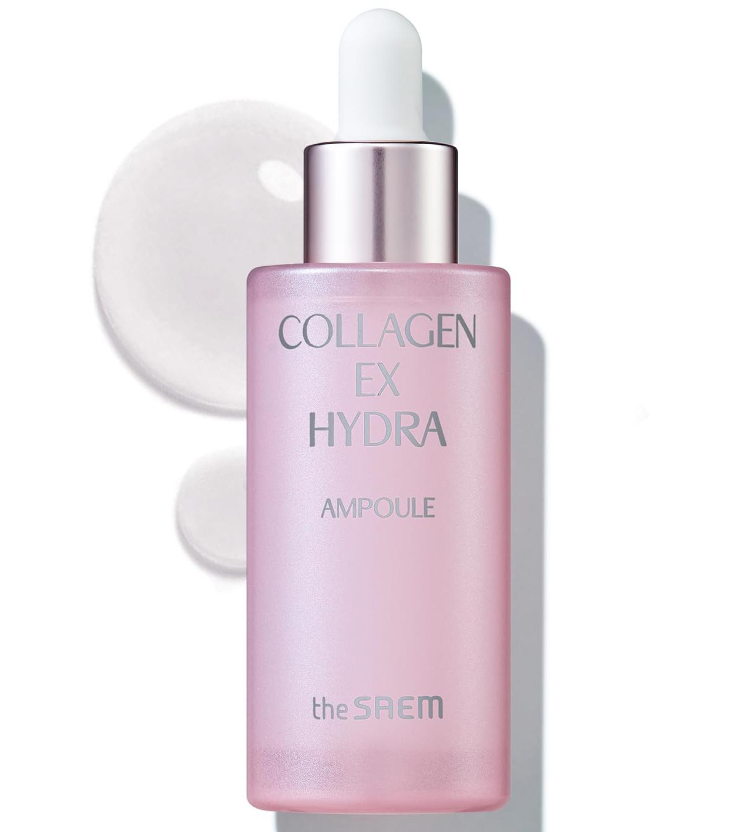 THESAEM Collagen EX Hydra Ampoule | Hydrating Face Serum with Collagen Ceramide Olive Oil & Squalane for Smooth Nourished Skin - 1.01 fl.oz - Buy Online on GoSupps.com