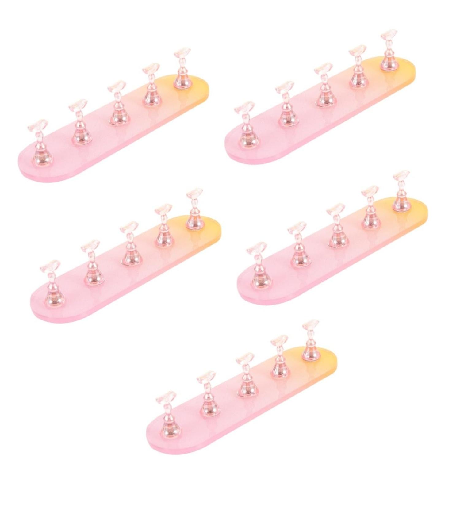 FRCOLOR 5 Sets Nail Practice Holder Decorative Nail Display Nail Stands for Nail Art Fake Nail Holder Nail Decor Fake Nails Creative Nail Stands Plastic Magnetic Storage Box - Buy Online on GoSupps.com