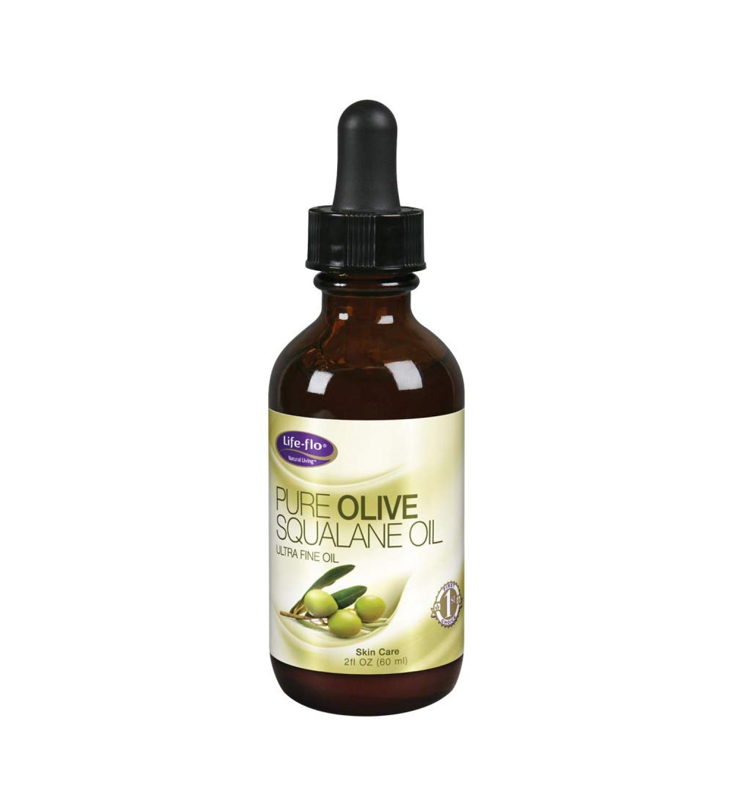 Life-flo Pure Olive Squalane Oil 2 fl oz - Hydrating & Nourishing Skin Care - Buy Online on GoSupps.com