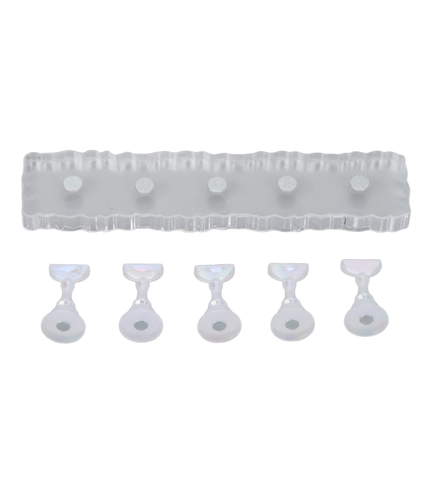 LANTRO JS Nail Exercise Stand - Perfect for Beginners with 5 Fairy Bases Magnet Adsorption and Acrylic Material - Buy Online on GoSupps.com