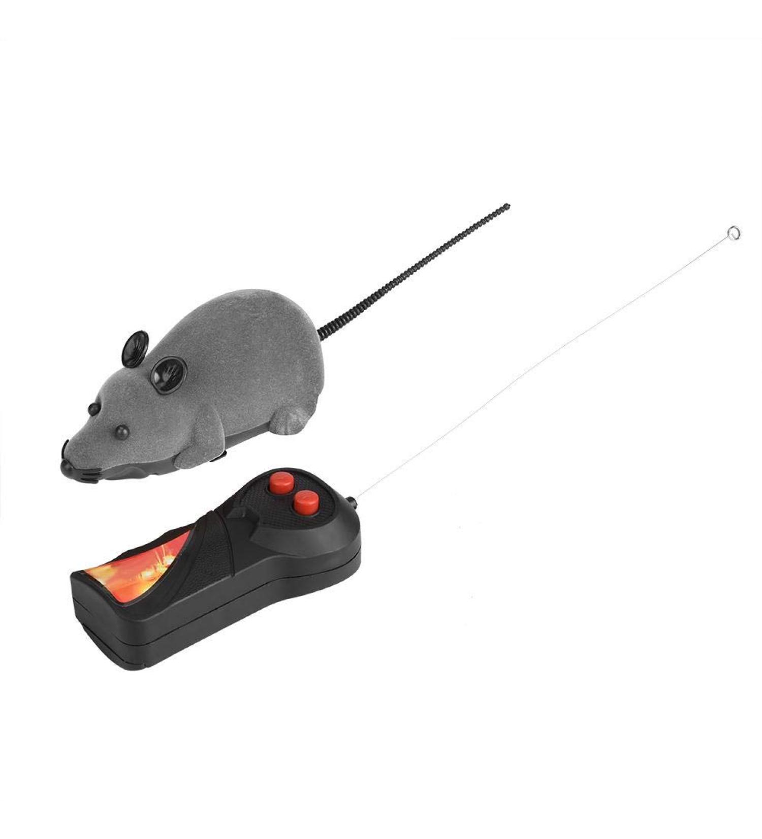 Mouse Cat Toy Wireless Remote Control Funny Rat Toy with 2 Modes Cat Dog Fake Mice Toy for Kids Children Adults(Grey/Brown)(Gray) - Buy Online on GoSupps.com