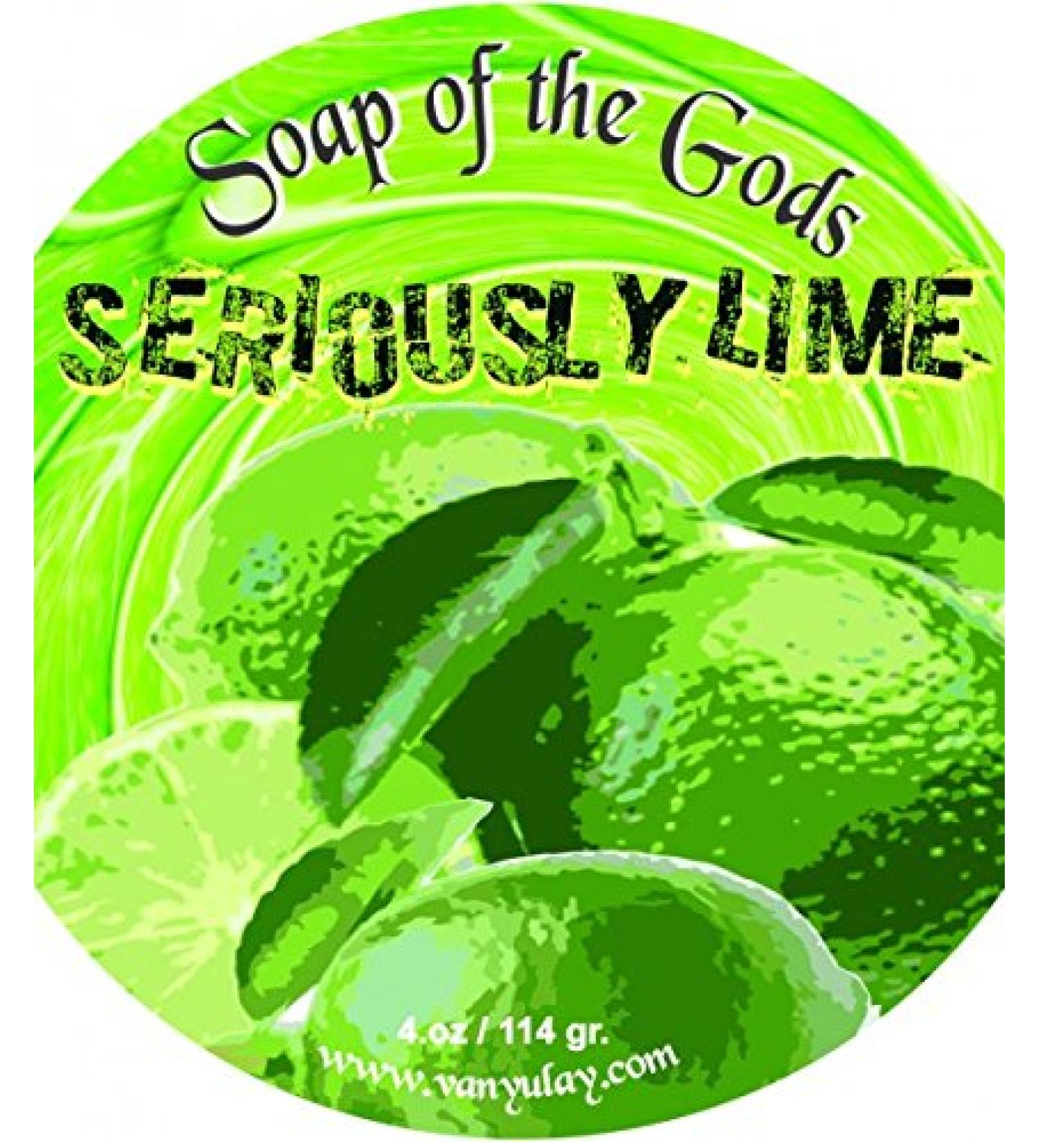 Shaving Soap Of the Gods Seriously Lime 4. oz