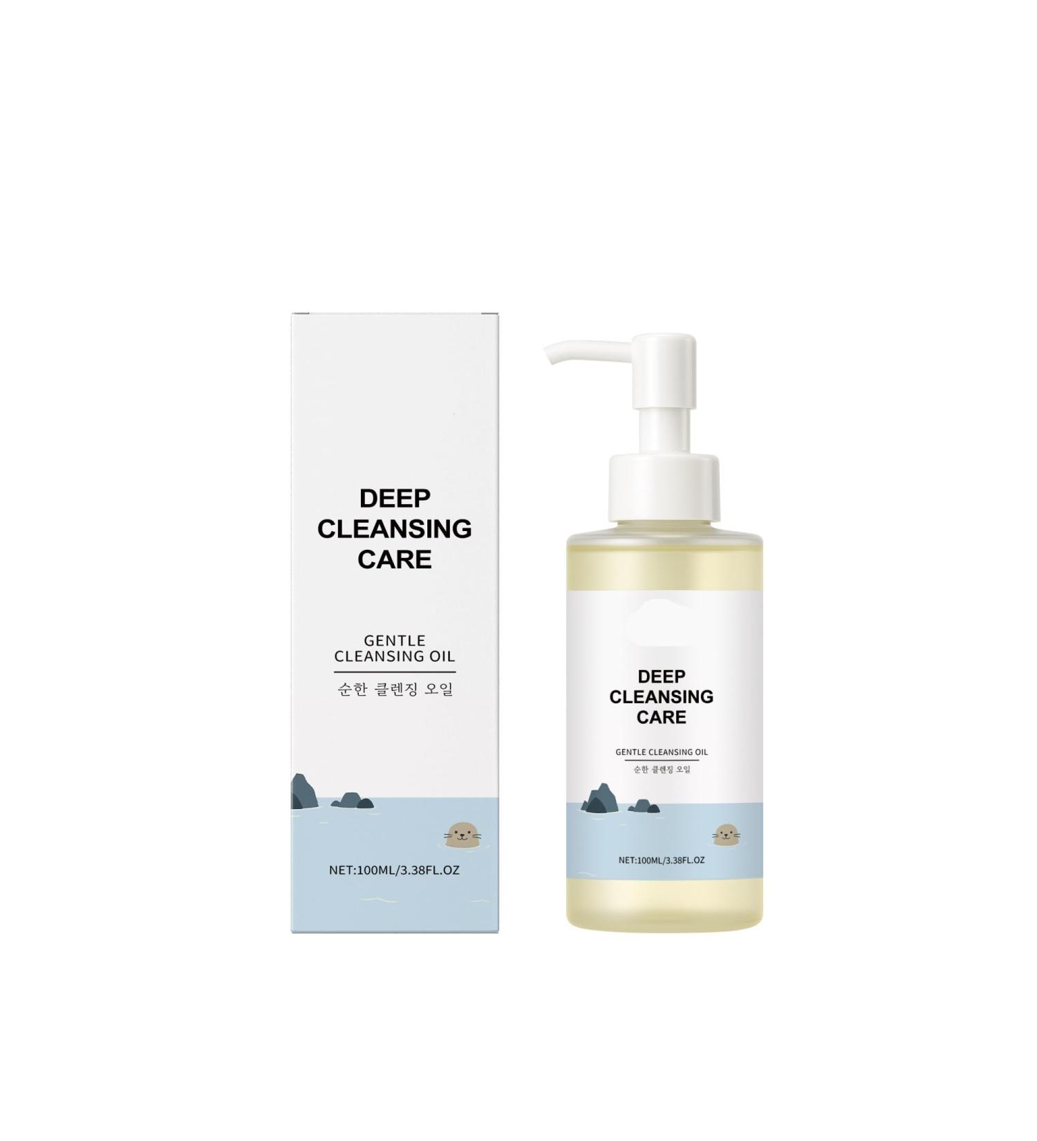 Huile Nettoyante Hydratante Douce - Nettoie En Profondeur Les Pores Dissout Le Maquillage Convient Toutes Les Peaux/peaux Sensibles(2PCS) - Buy Online on GoSupps.com