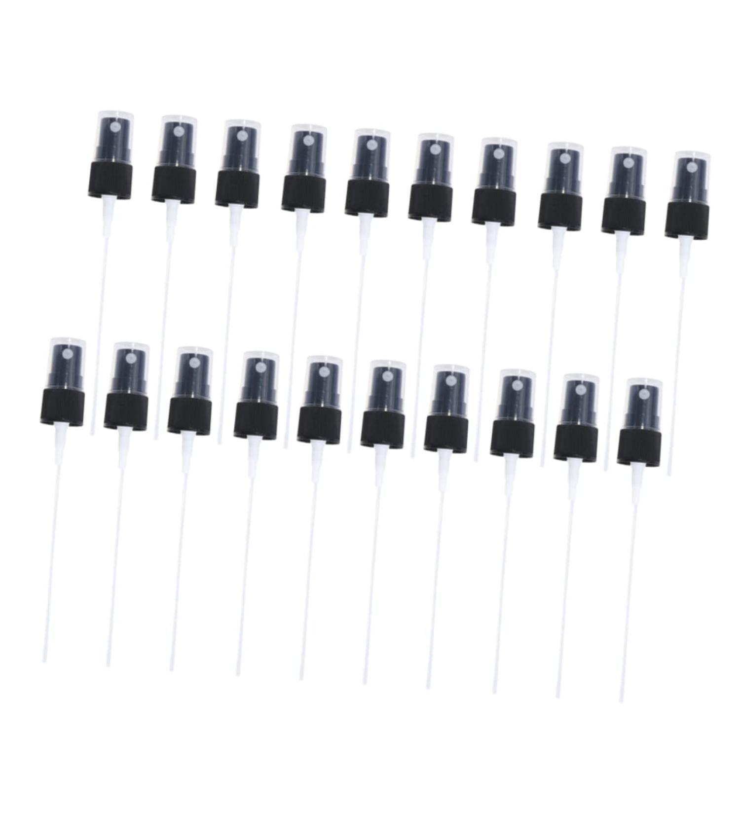 Fomiyes 20-Pack Spray Bottle Pumps for Perfume & Essential Oils Travel-Friendly Replacement Nozzles Hand Soap Dispenser Heads - Black 15x6cm - Buy Online on GoSupps.com