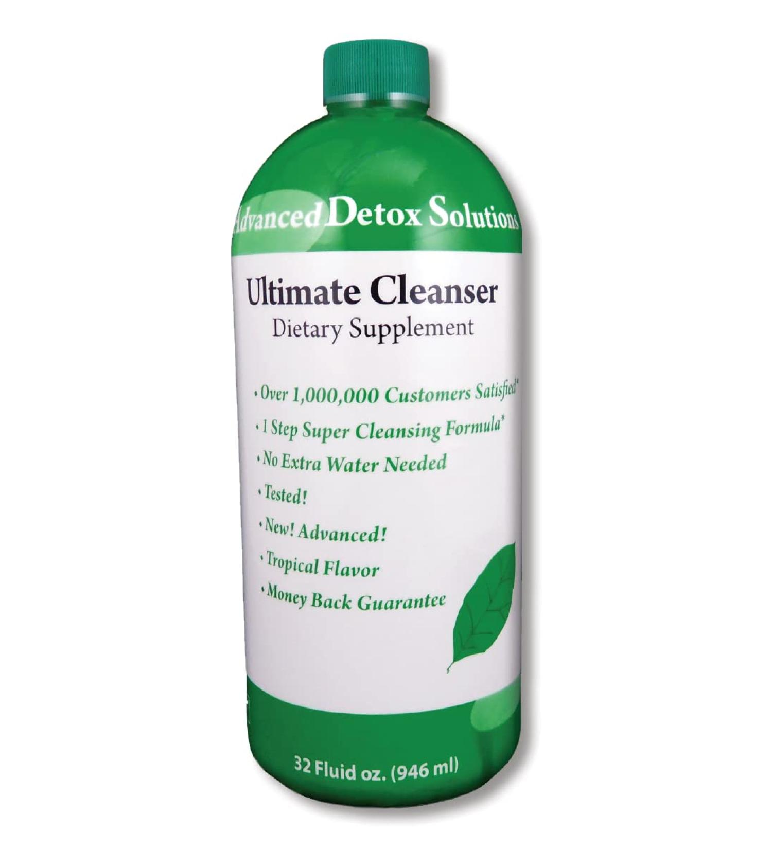Advanced Detox Solutions Ultimate Cleanser 32 Fl Oz - Complete Body Detox Formula - Buy Online on GoSupps.com