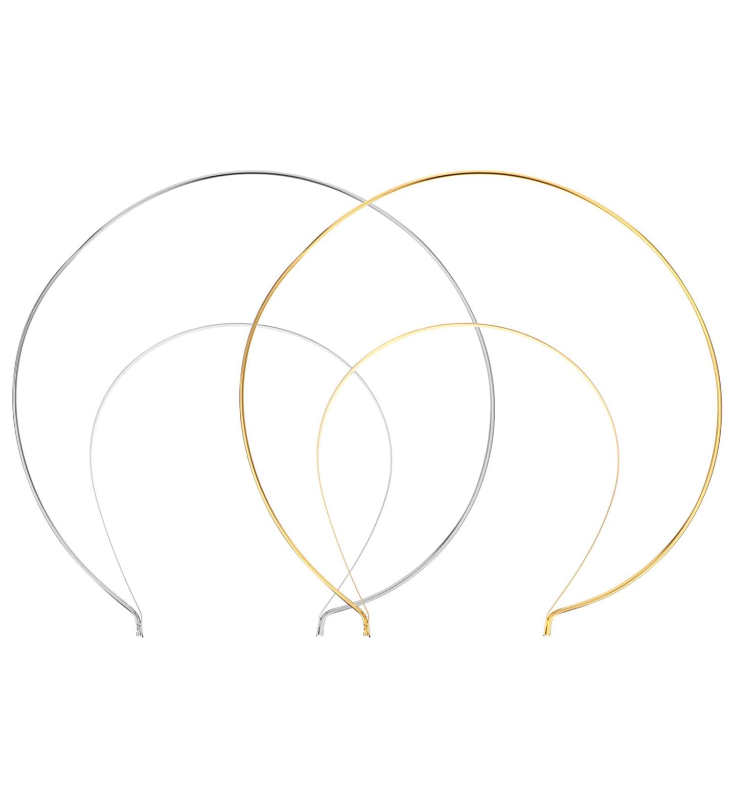 Solustre Angel Headband Gold Crown Tiara - Elegant Headpiece for Women Bride Cosplay & Halloween (2PCs Gold & Silver) - Buy Online on GoSupps.com