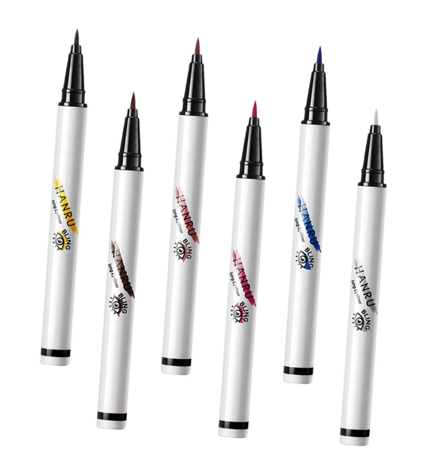 IWOWHERO 6pcs Eyeliner Pen Eye Liner Pencils White Eye Liner Makeup Supplies Liquid Eyeliner Eye Liners Abs - Buy Online on GoSupps.com