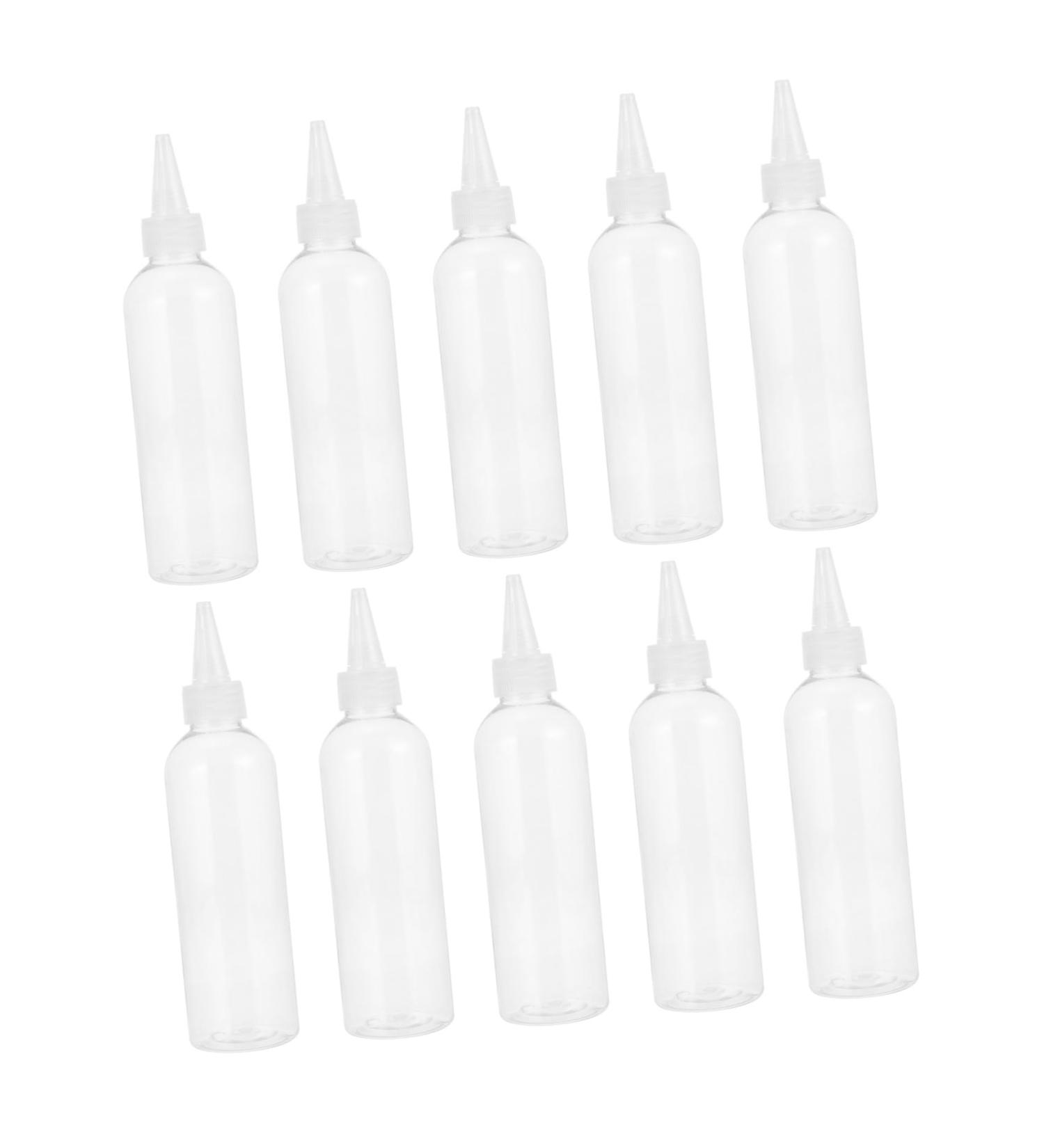 Vintorky 10-Pack Clear Squeeze Cosmetic Bottles for Makeup & Hair Color Storage - Durable & Refillable - Buy Online on GoSupps.com