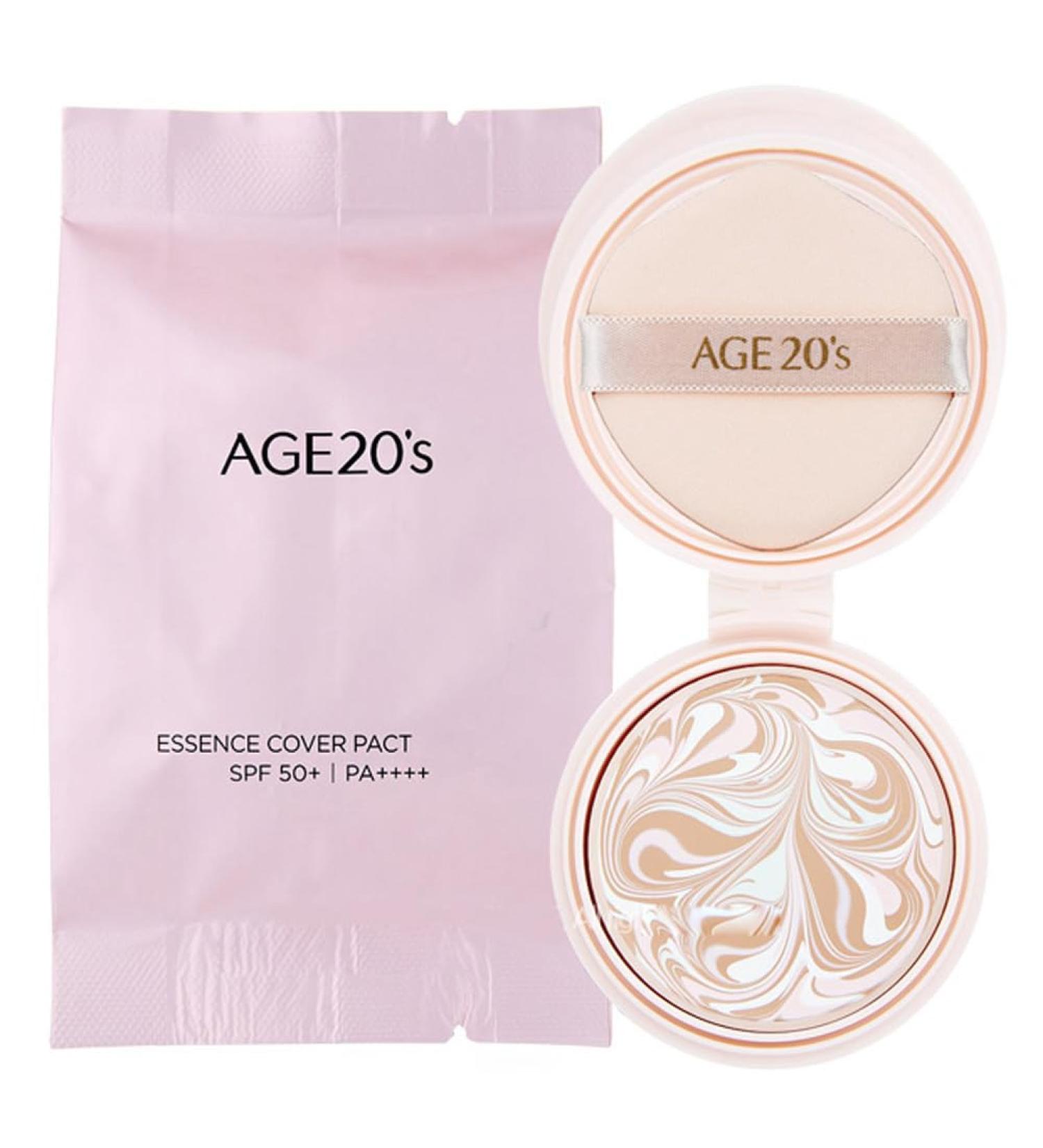 AGE20 s Essence Cover Pact Foundation Cushion Pact Refill (No.21 Light Beige) - Buy Online on GoSupps.com