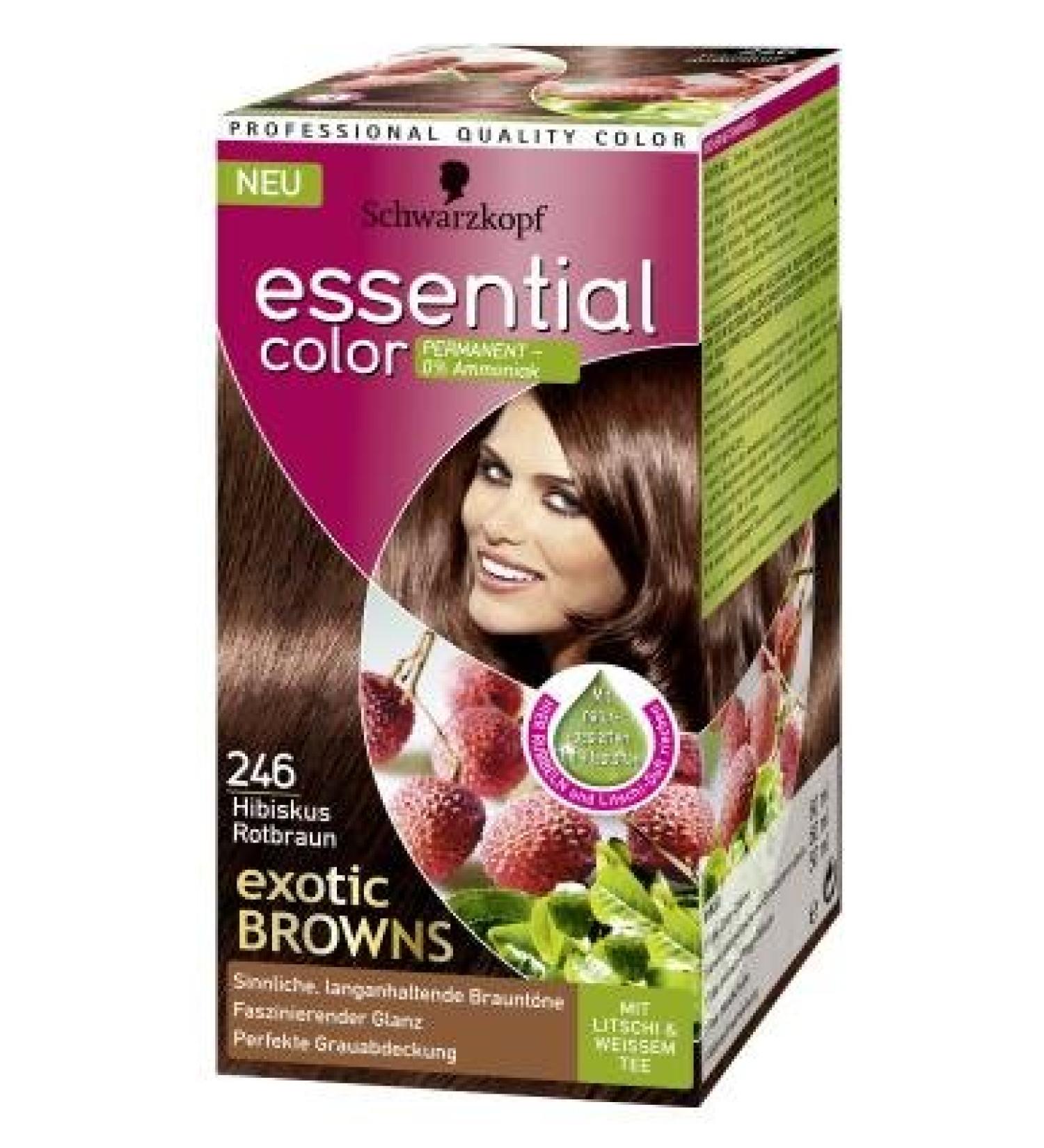 Schwarzkopf Essential Color Hair Color 246 Hibiscus Red Brown Exotic Browns
