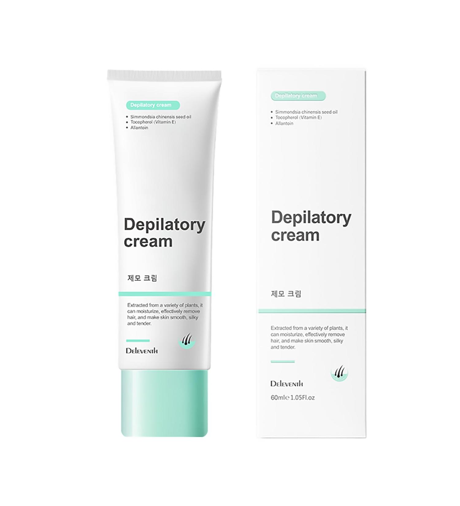 DEleventh Depilatory Cream - Gentle Hair Removal for Underarm & Bikini Area Vitamin E Infused Soothes & Protects Skin - Buy Online on GoSupps.com