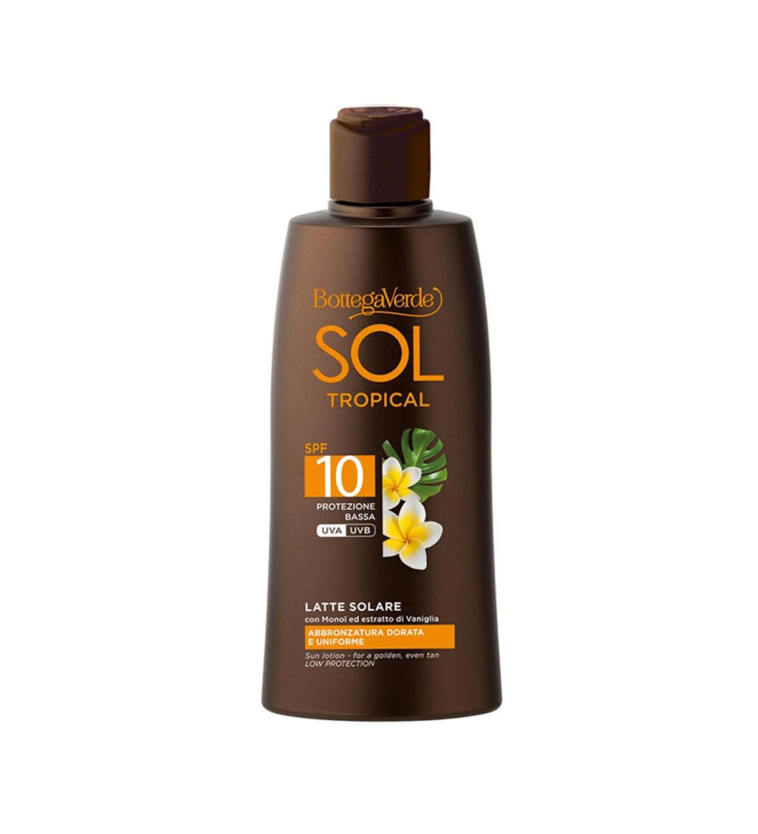 Bottega Verde Bottega Verde - SOL Tropical - Body Lotion - golden and even tan - with Monoi and vanilla extract (200 ml) - low protection SPF10