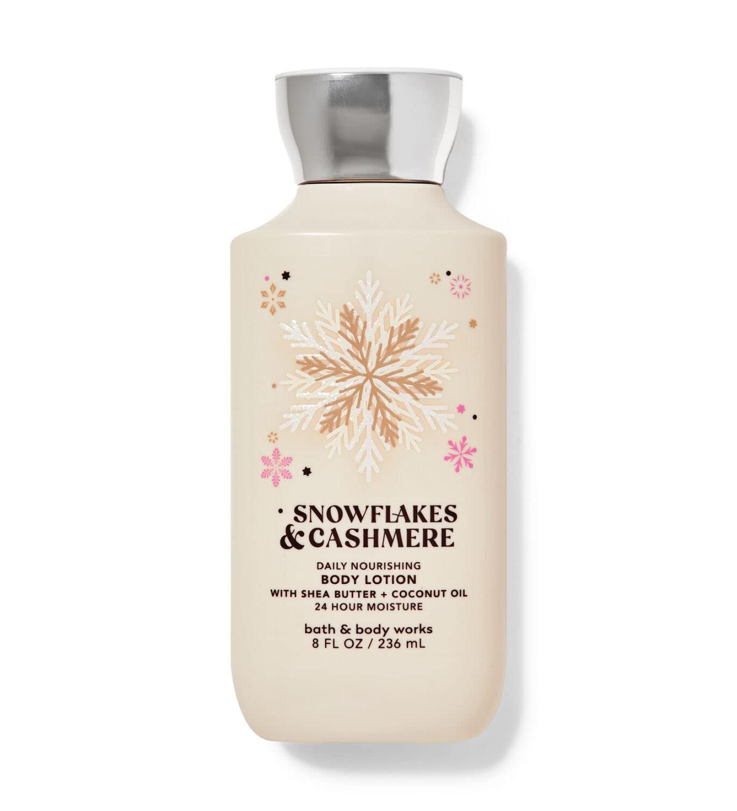 Snowflakes & Cashmere Body Lotion with Shea Butter + Coconut Oil 8 Fl Oz/ 236 mL