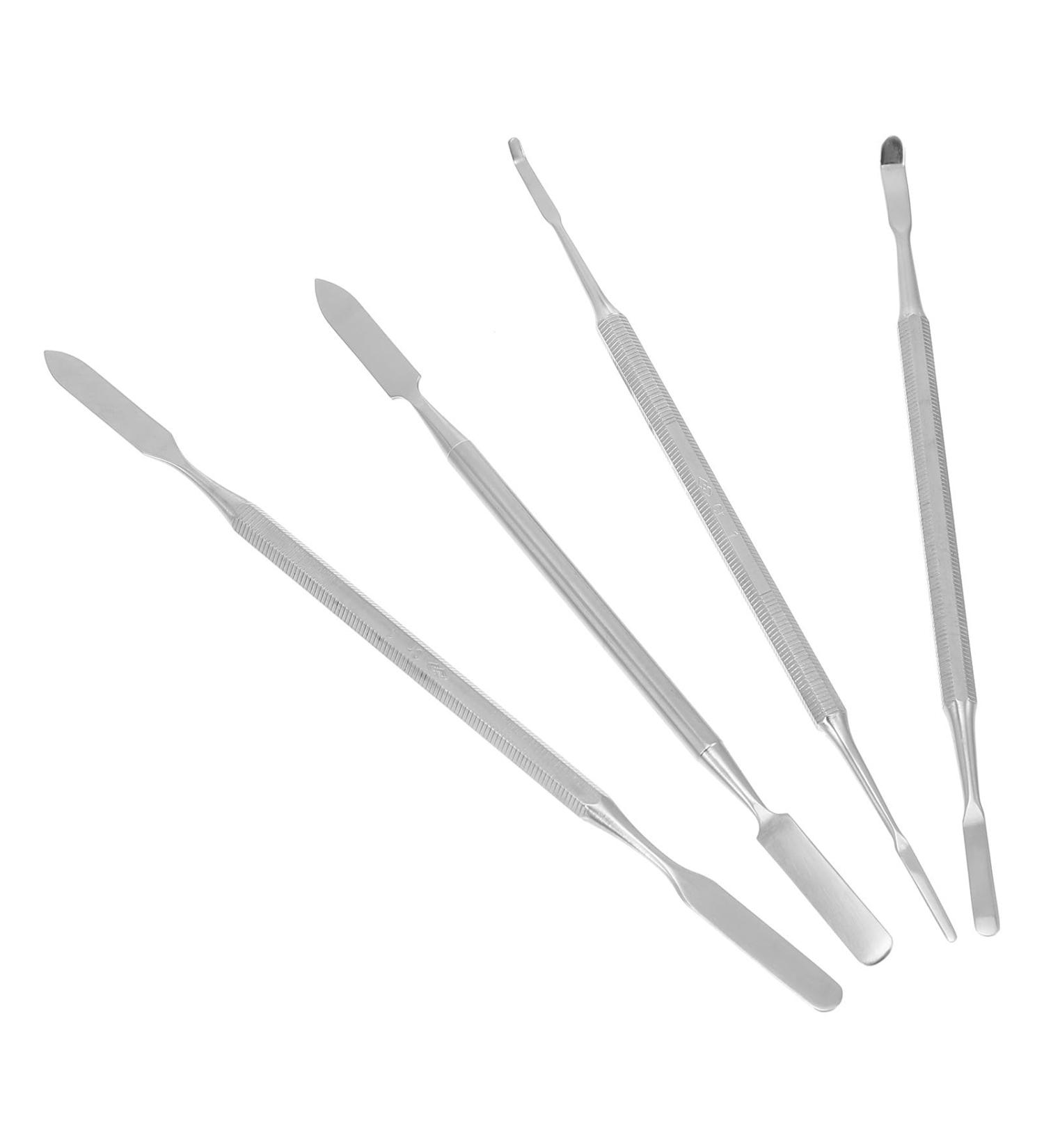 Toyvian Lot de 4 B tonnets D Agitation en Acier Inoxydable Spatules Cosm tiques Multifonctions Tailles Hexagonale Octogonale et Ronde Accessoires Manucure et Maquillage Professionnels - Buy Online on GoSupps.com