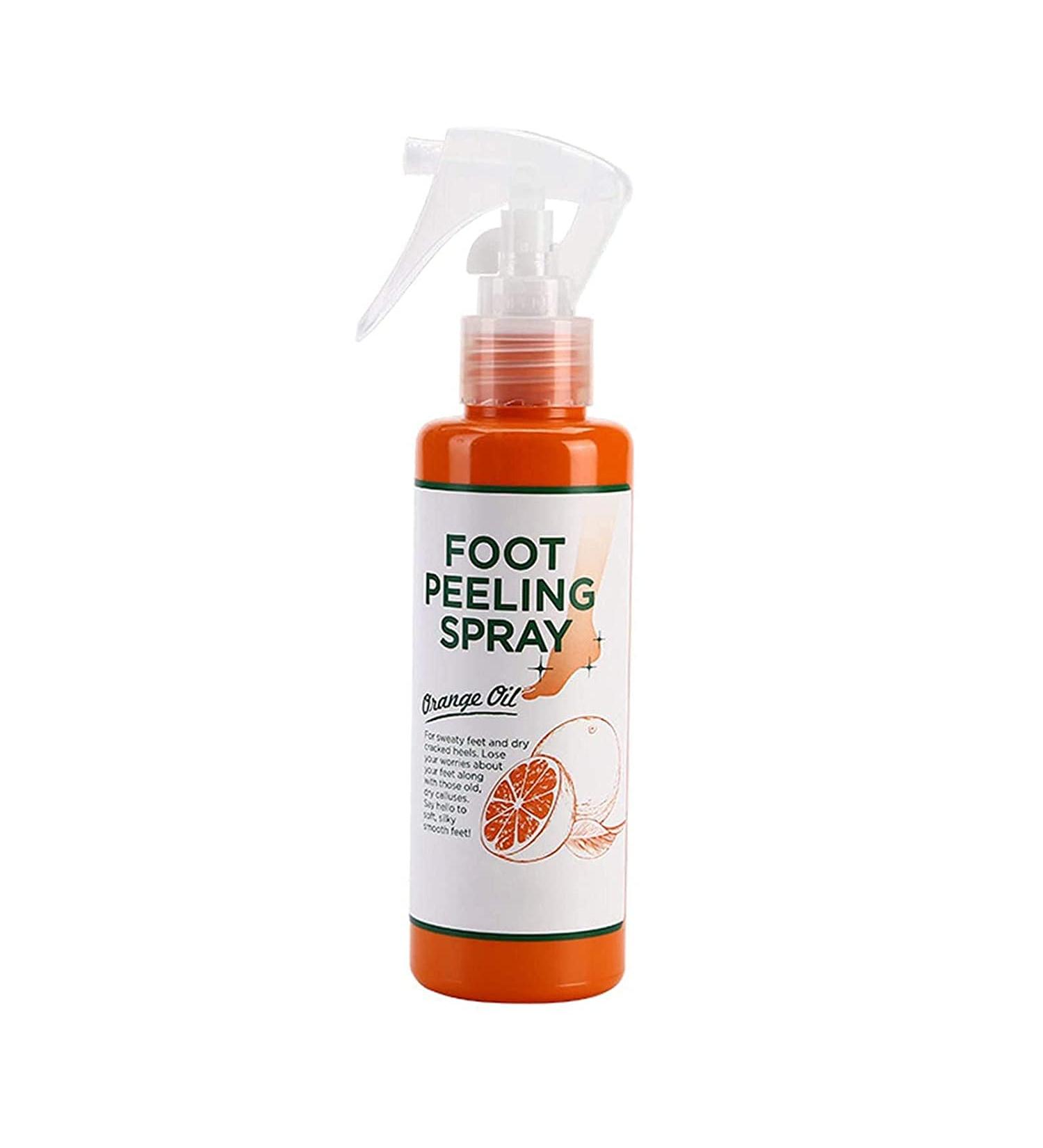 Anushka Foot Peeling Spray Oil | Remove Dead Skin & Calluses Instantly | Exfoliating Hydrating Peel Off Spray (Orange) - Buy Online on GoSupps.com