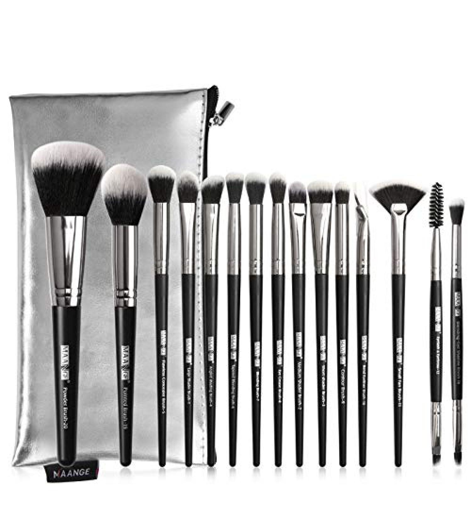20 Premium Makeup Brushes Set | Beauty Brushes & Dazzling Makeup Bags - International Shipping Available - Buy Online on GoSupps.com