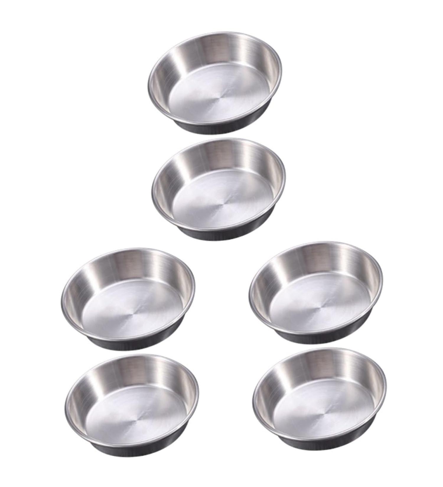 Ciieeo 6 Pcs Dish Soy Sauce Bowl Stainless Steel Household 7X7X2CMx3pcs Silverx3pcs - Buy Online on GoSupps.com