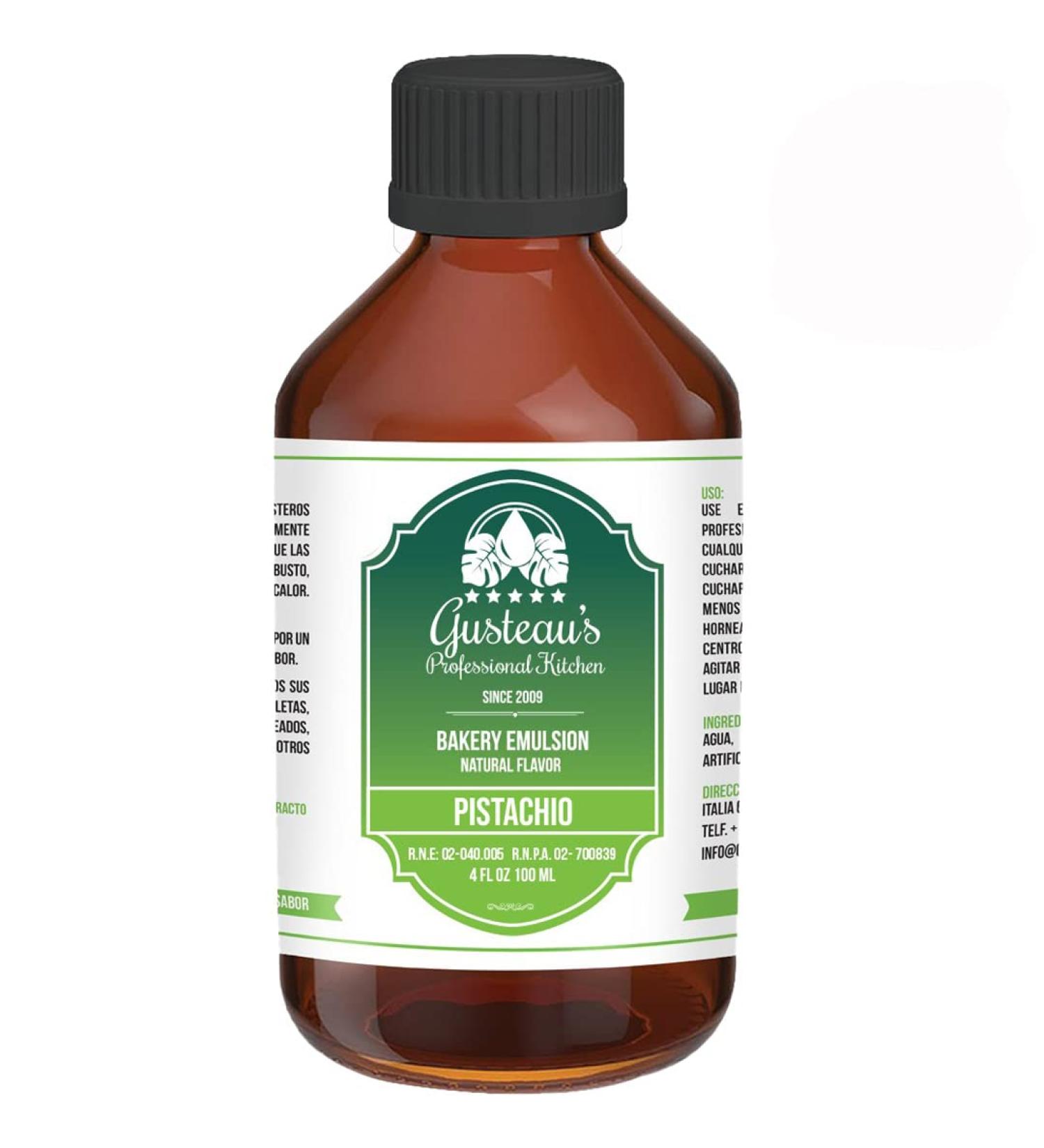 Gusteau's - Pistachio Flavor Bakery Emulsion  4 fl oz (100ml) (Pistachio) - Buy Online on GoSupps.com