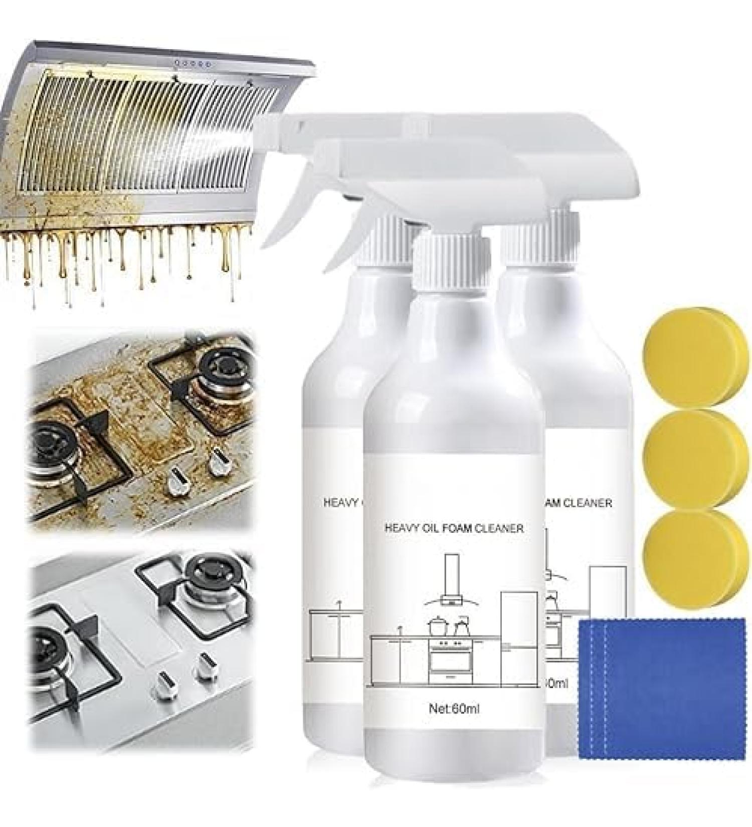 Splash Foam Spray Splash Foam Spray Oven Cleaner Splash Spray Tablets & Spray Bottle Oven Cleaner Heavy Oil Cleaner Foam Splash Foam Spray All Purpose Cleaner for Kitchen (3PCS) - Buy Online on GoSupps.com