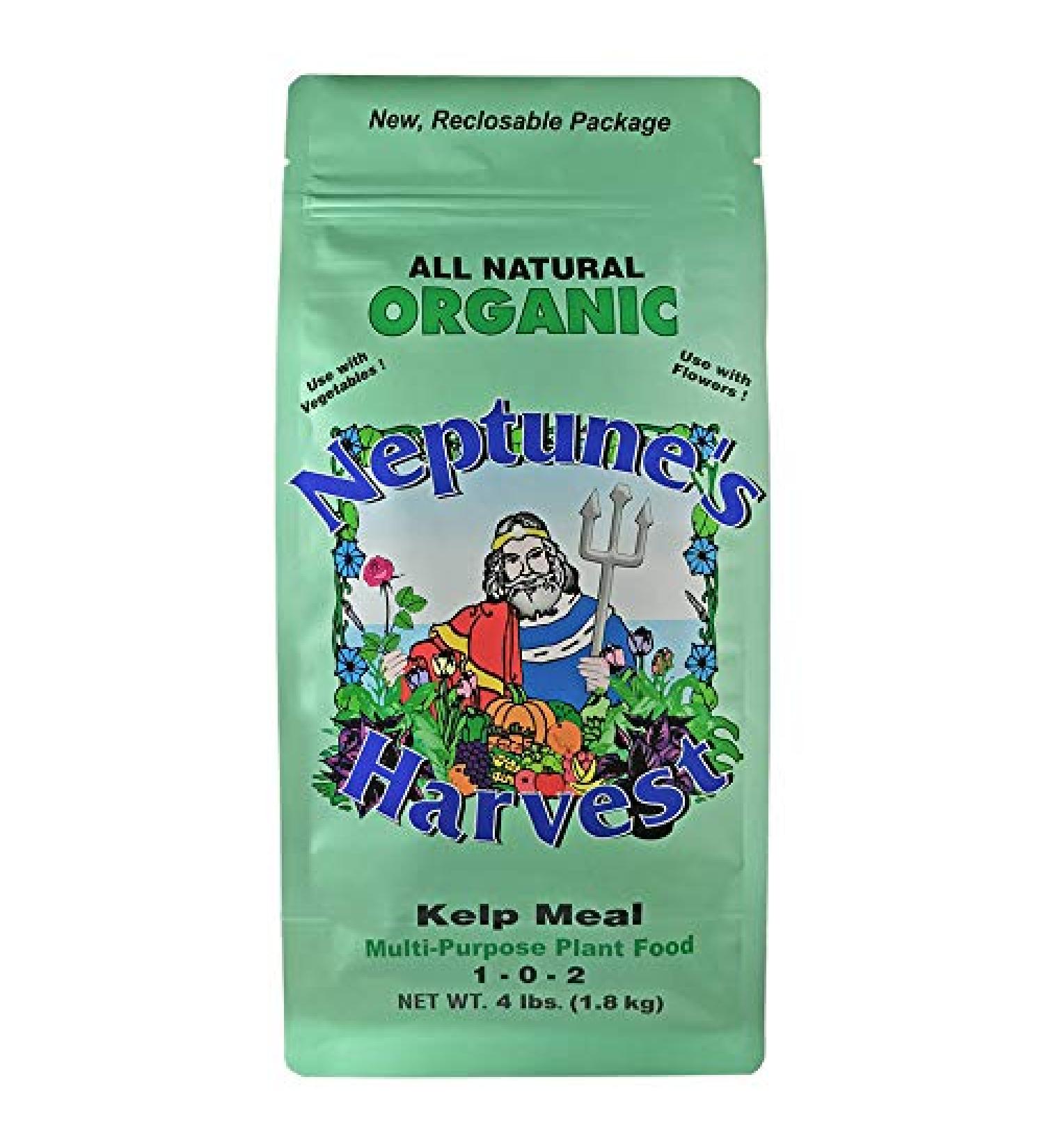 Neptune's Harvest Kelp Meal Plant Food 1-0-2, 4 lb - Multi-Purpose Organic Fertilizer - Buy Online on GoSupps.com