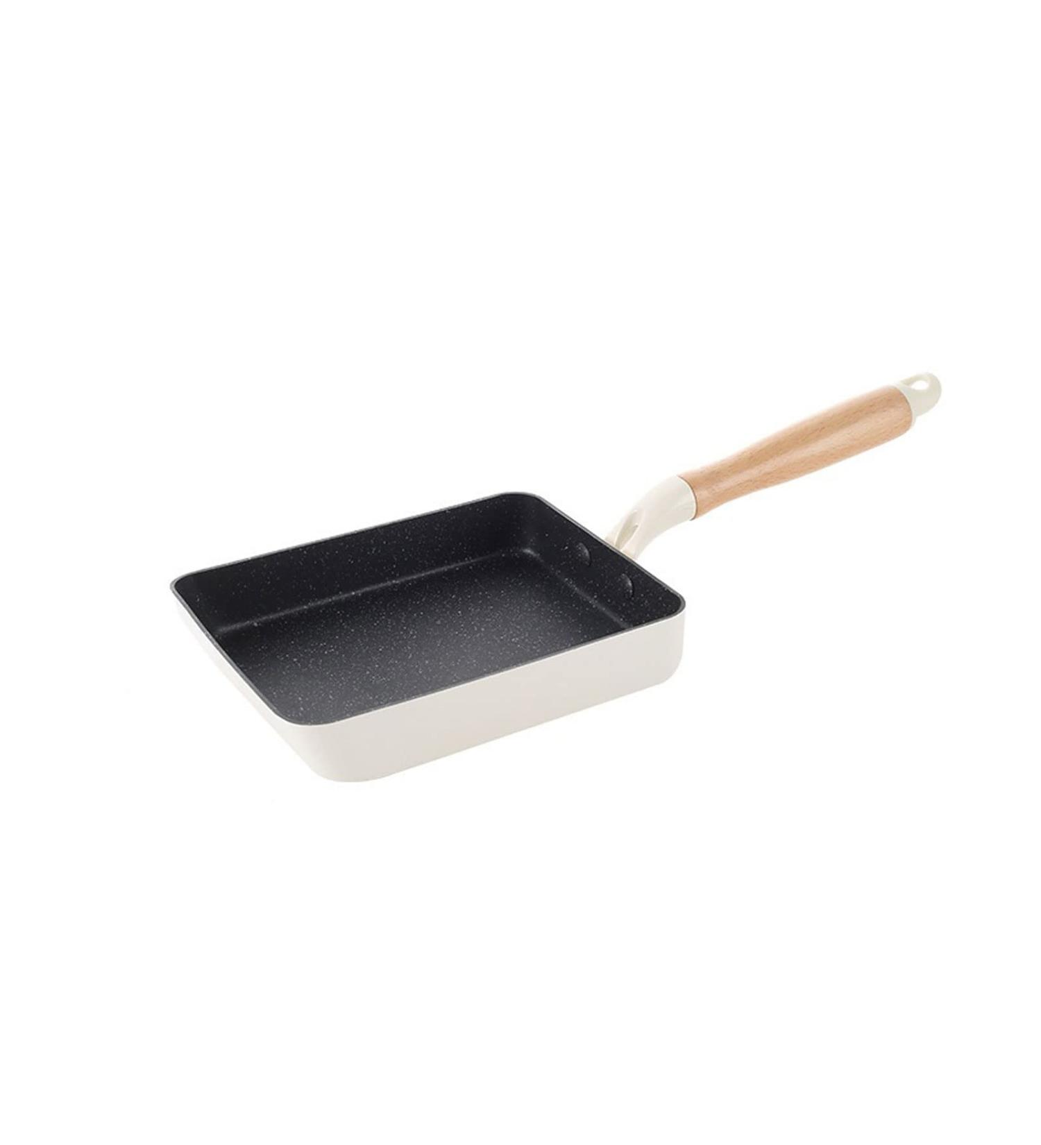 TREGOO Pan Square Non-Stick Frying Pan with Handle Omelette Saucepan Pots Home Kitchen Cookware Utensil - Buy Online on GoSupps.com