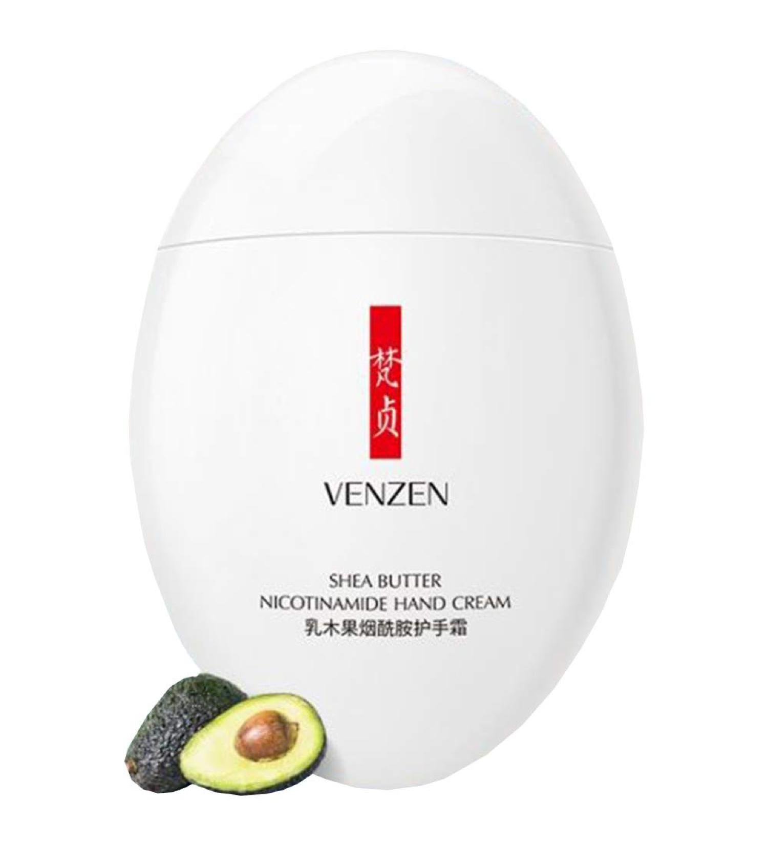 VENZEN Shea Butter Hand Cream | Natural Nicotinamide Moisturizer for Dry Skin | Protective & Refreshing | International Shipping - Buy Online on GoSupps.com